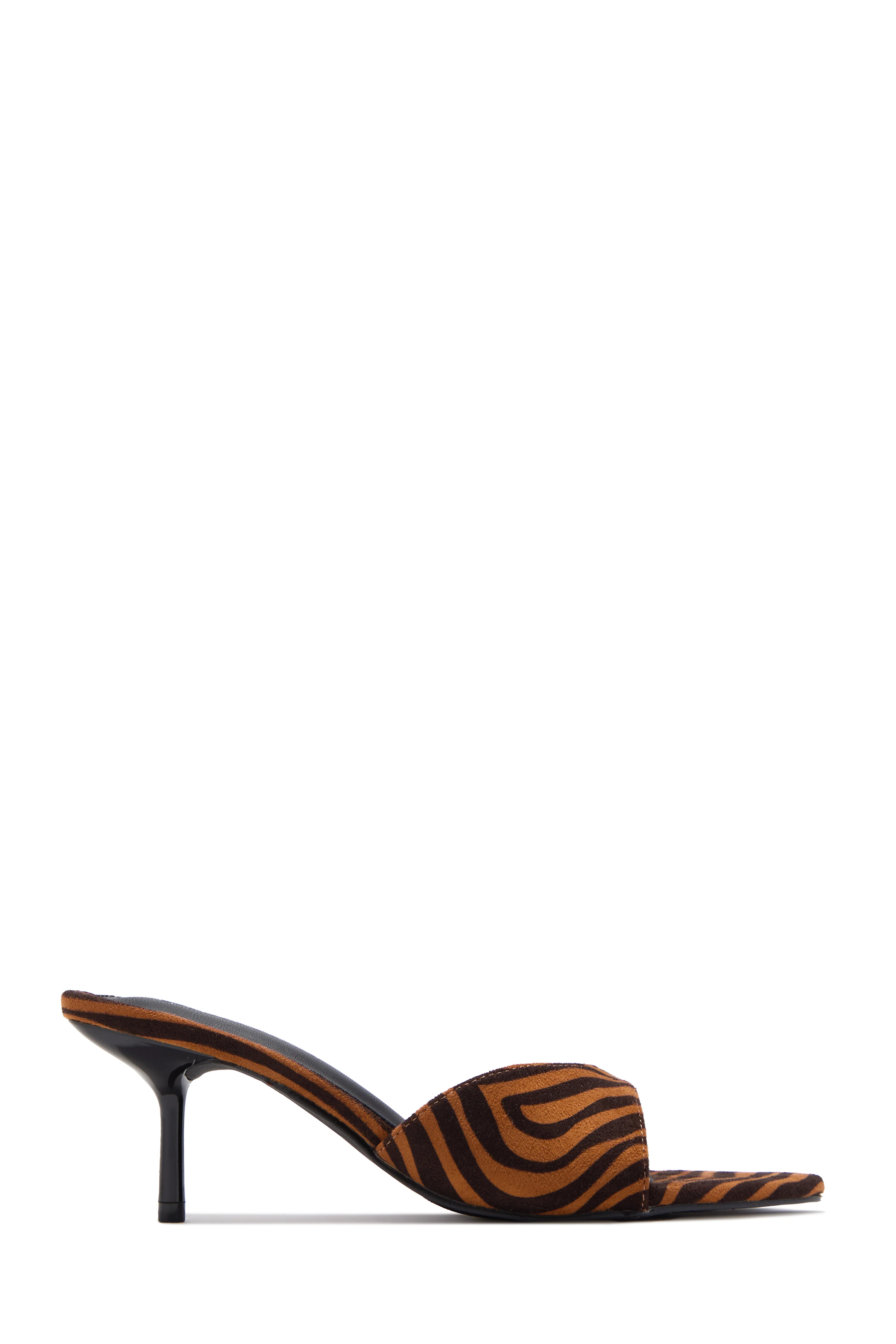 Myra Mid Heel Mules - Tiger - Image 4