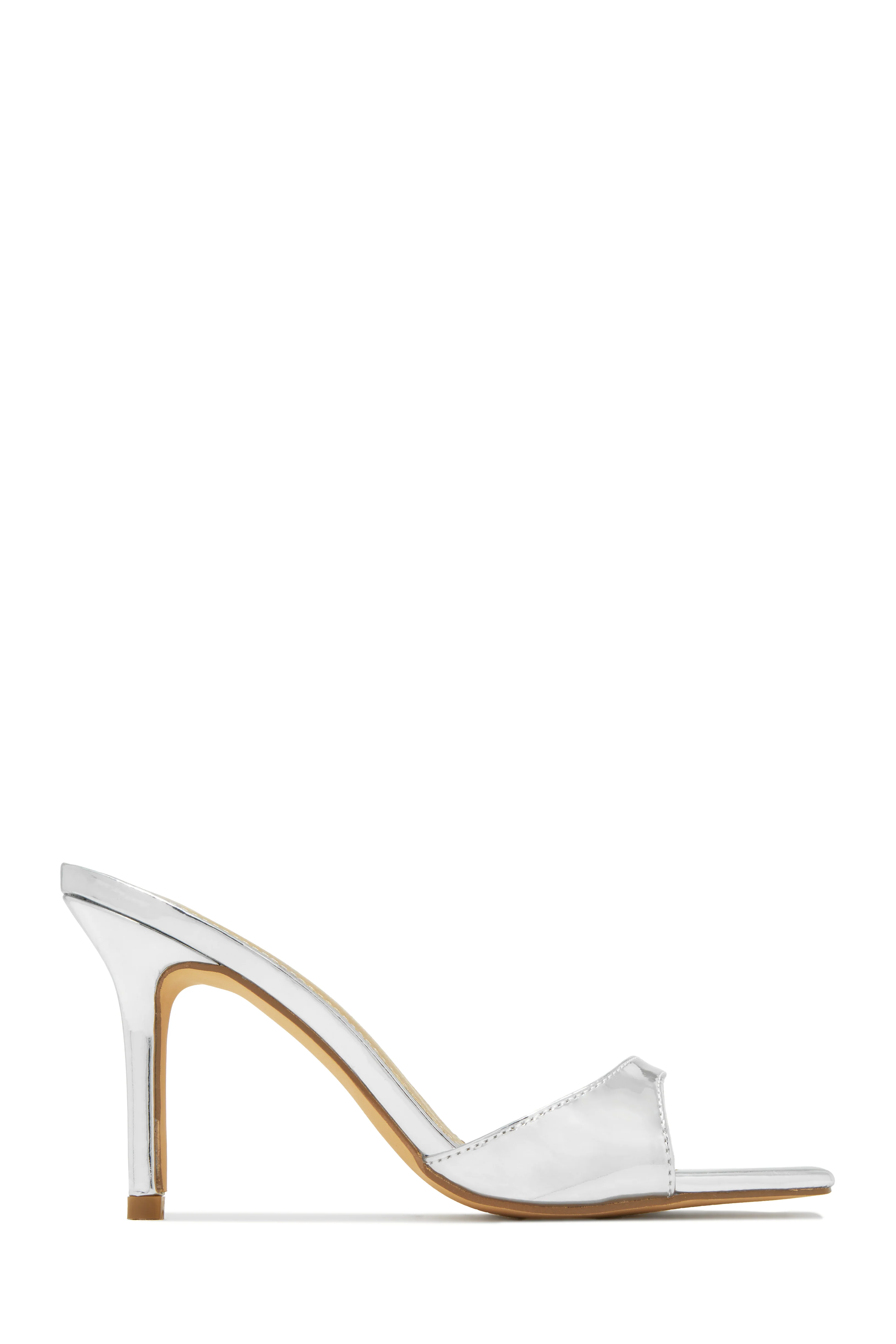 Nellie Mid Heel Mules - Gold - Image 6