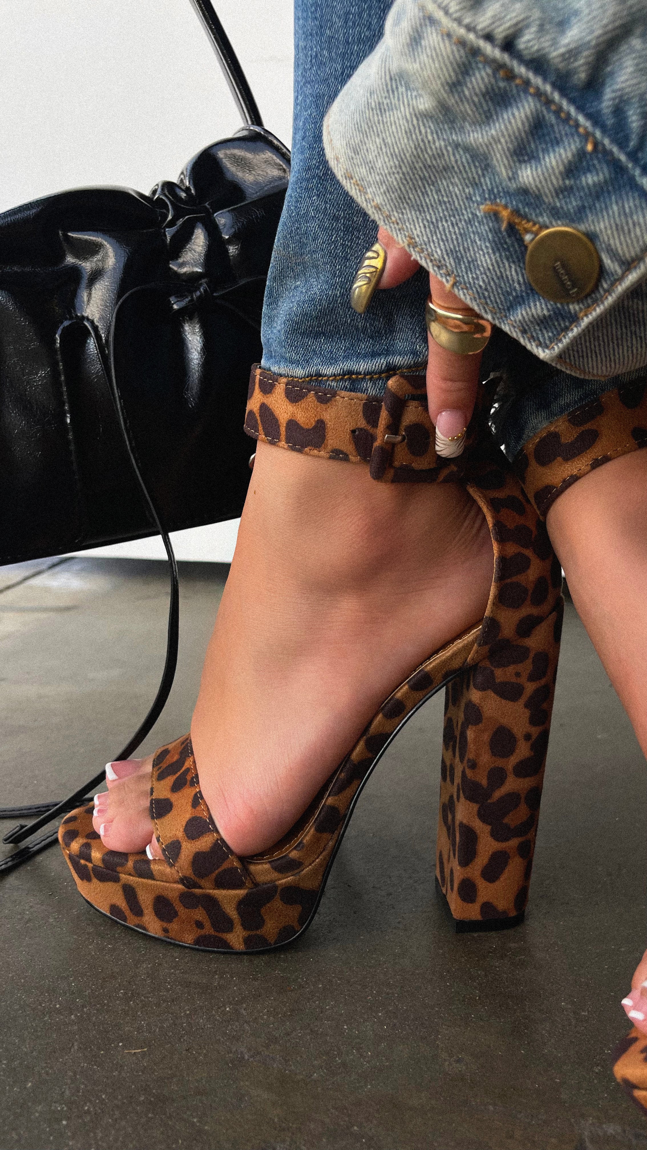 New Limits Platform Block Heels - Leopard - Image 4