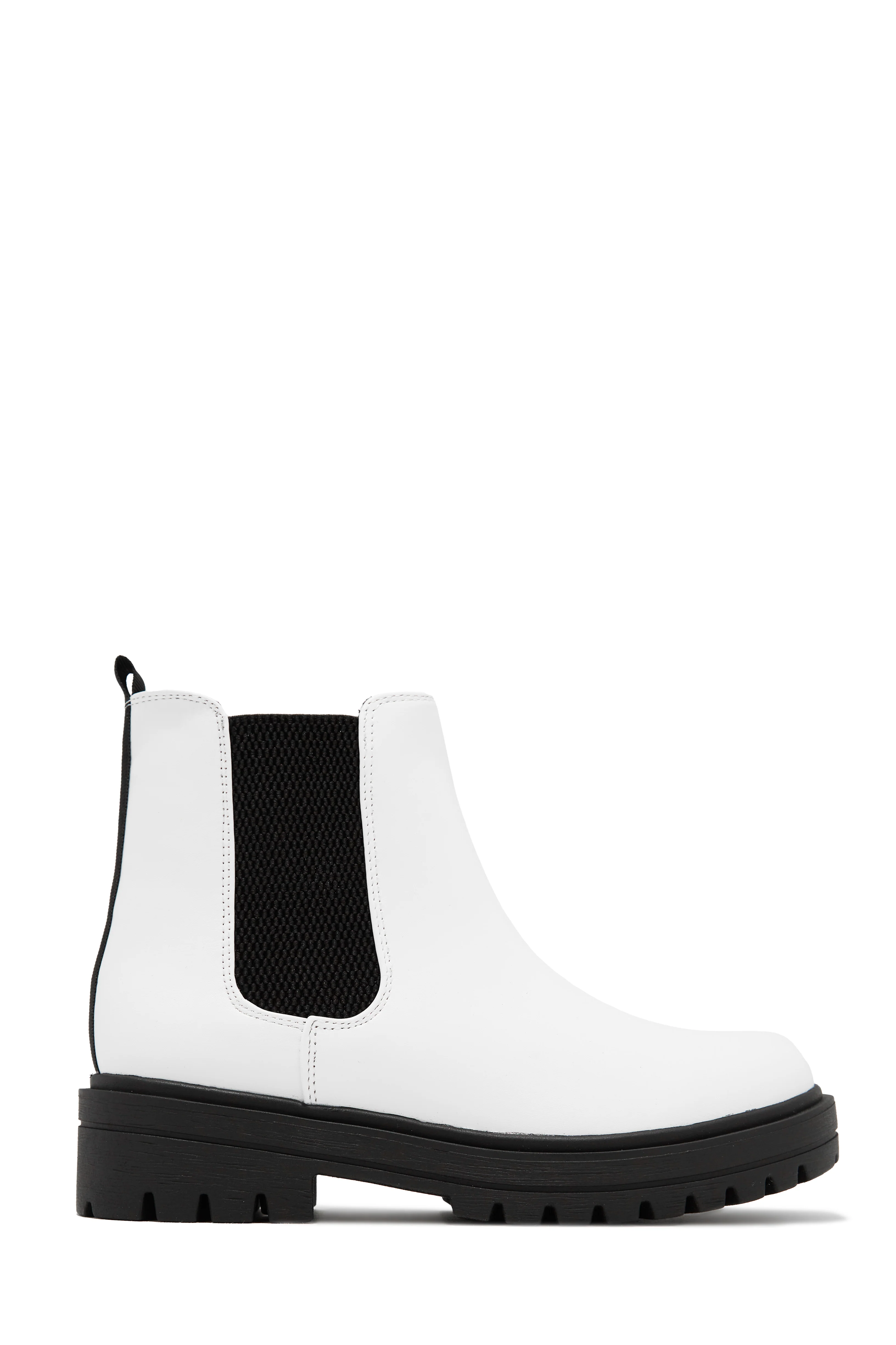 Nicolo Pull On Chelsea Boots - White - Image 3