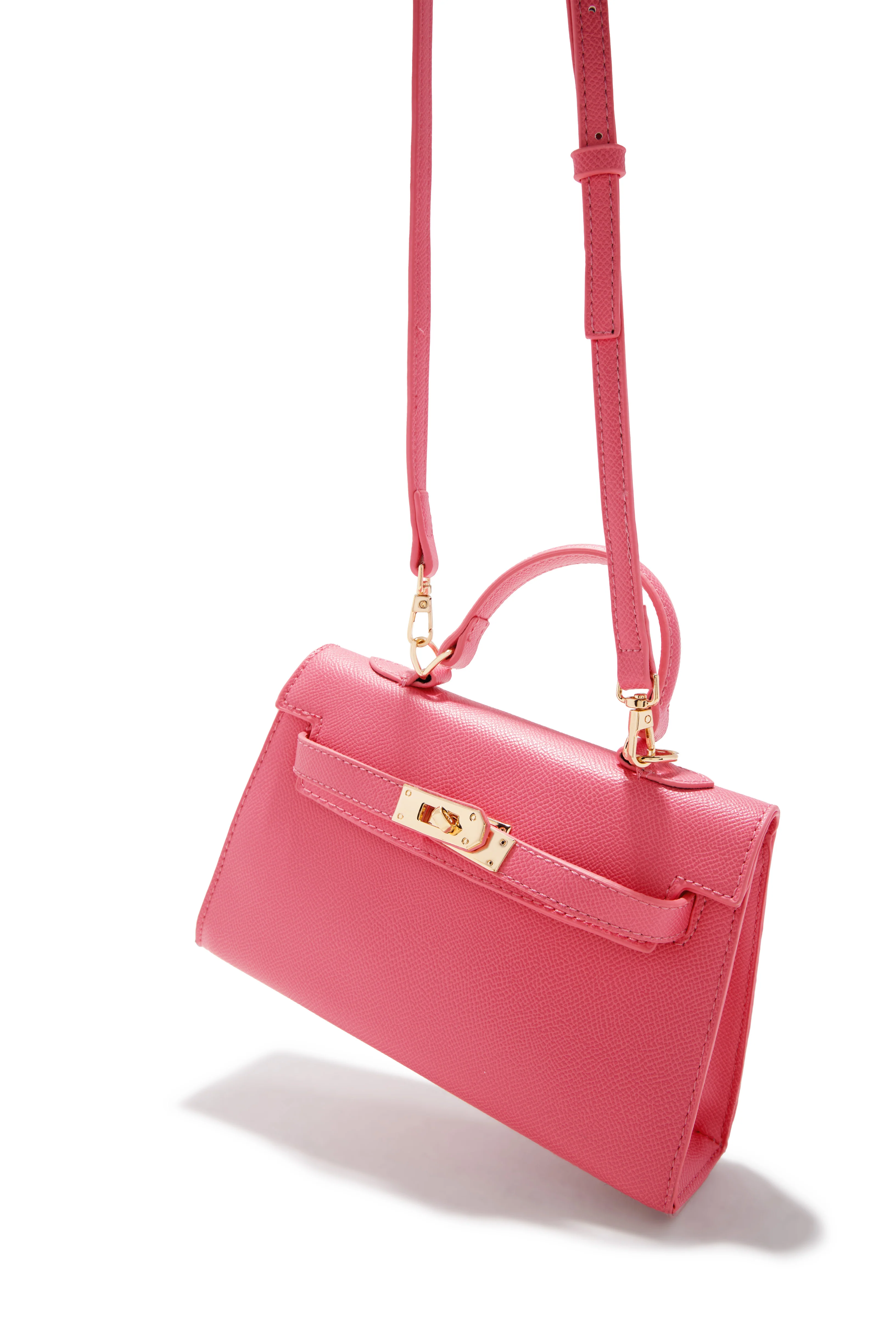 Nixie Structured Top Handle Mini Bag - Pink - Image 3