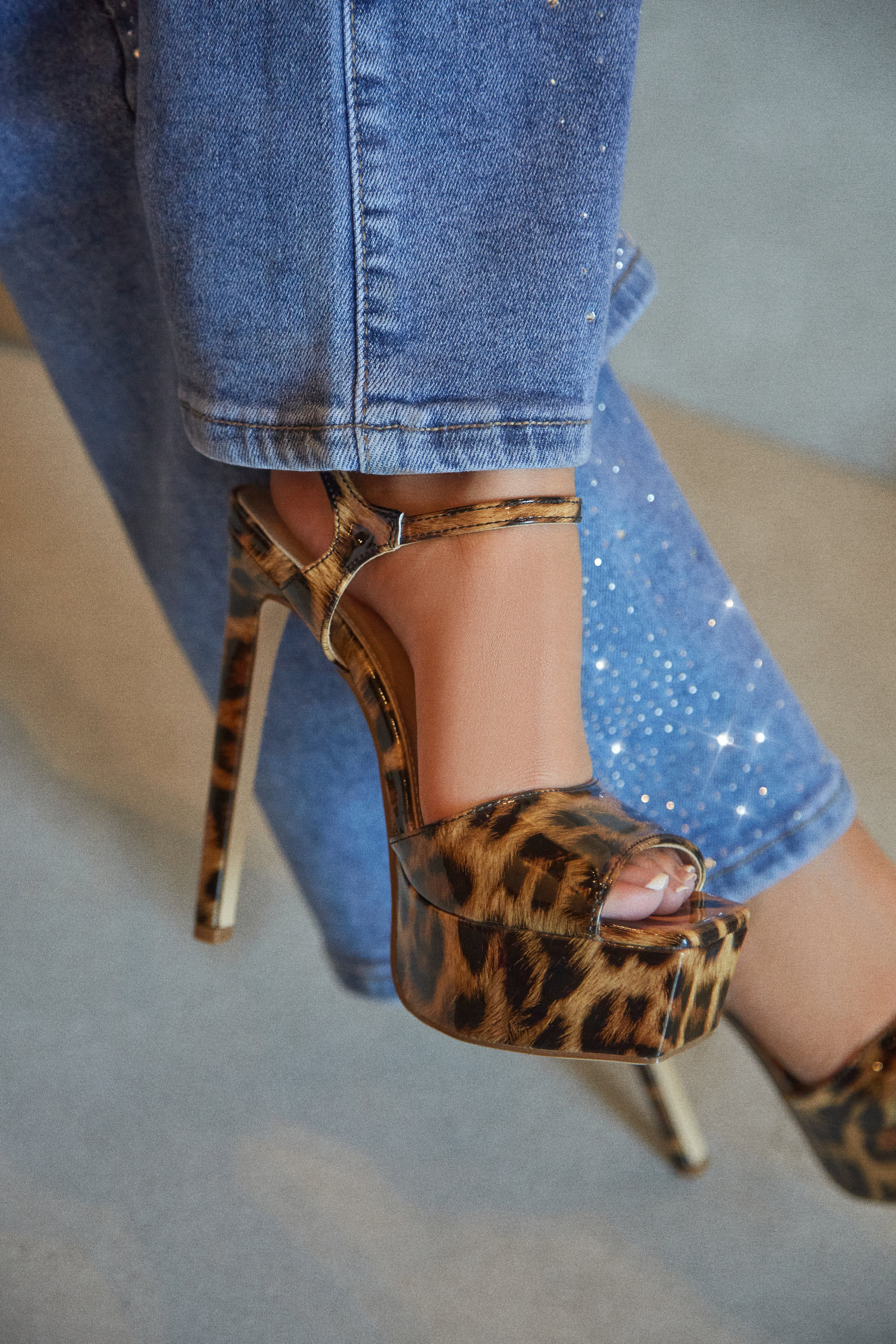 Paulina Platform High Heels - Leopard - Image 2