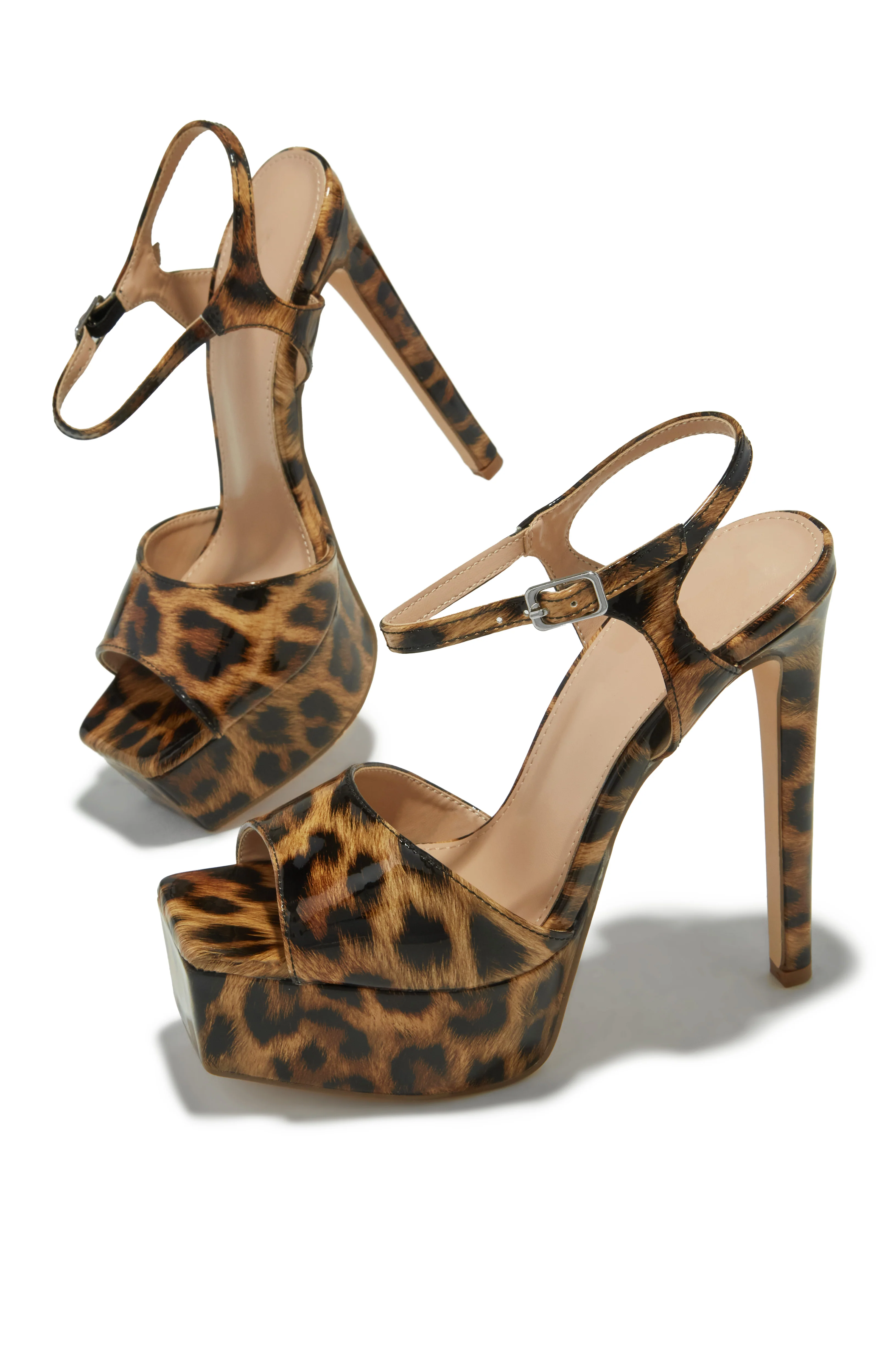 Paulina Platform High Heels - Leopard - Image 7