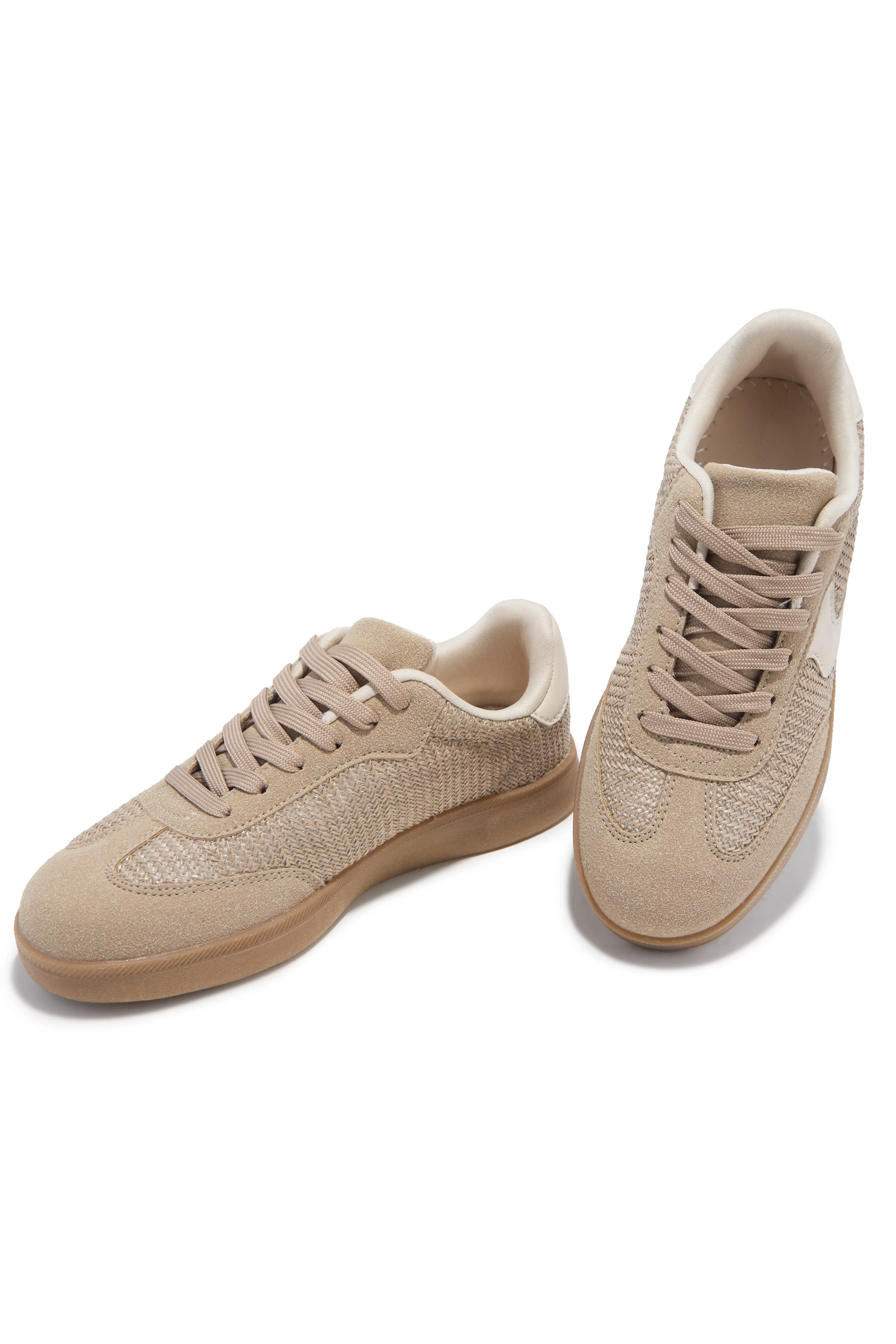Piper Lace Up Sneakers - Taupe - Image 4