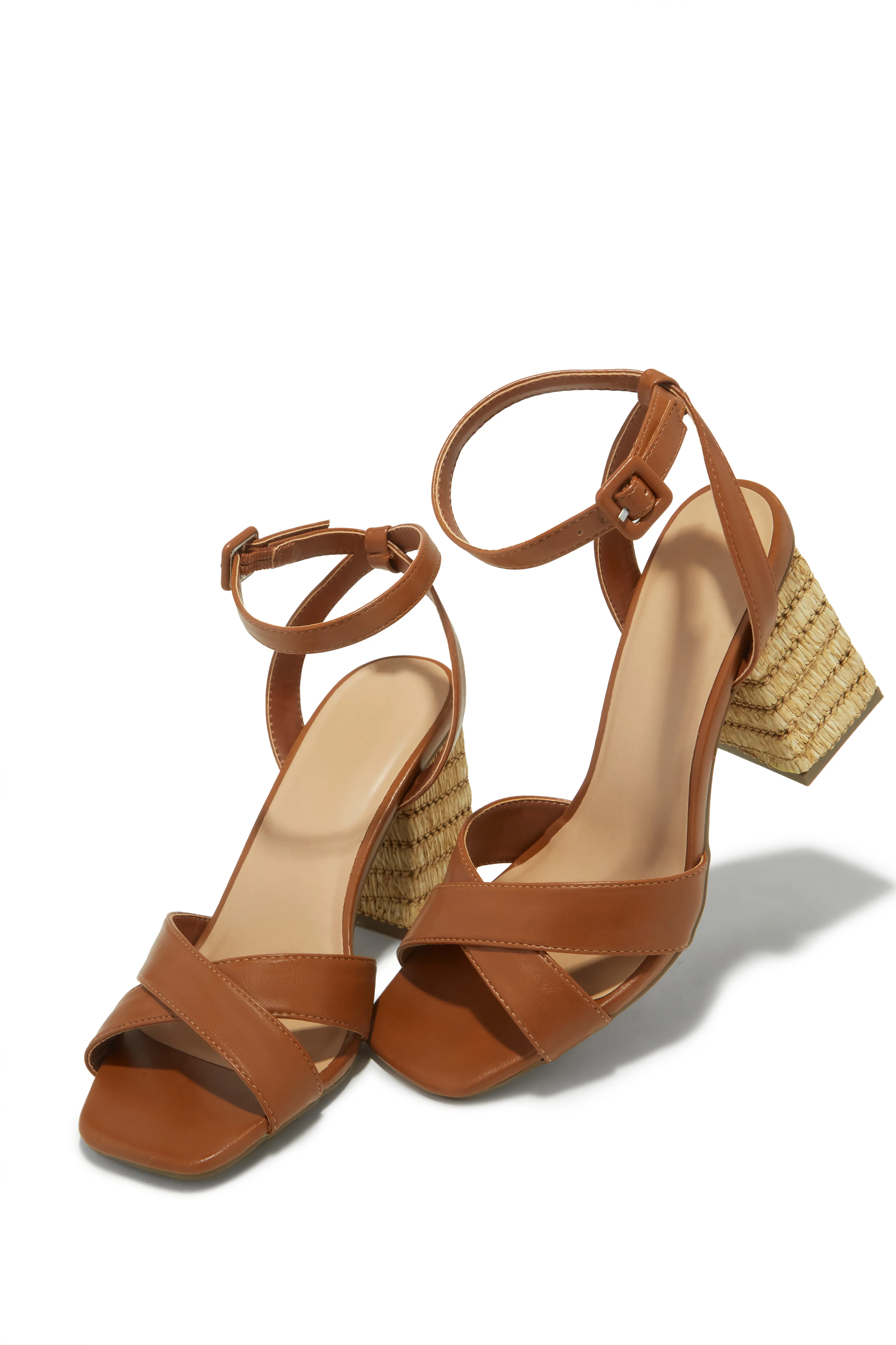 Punta Cana Block Heels - Chestnut - Image 4