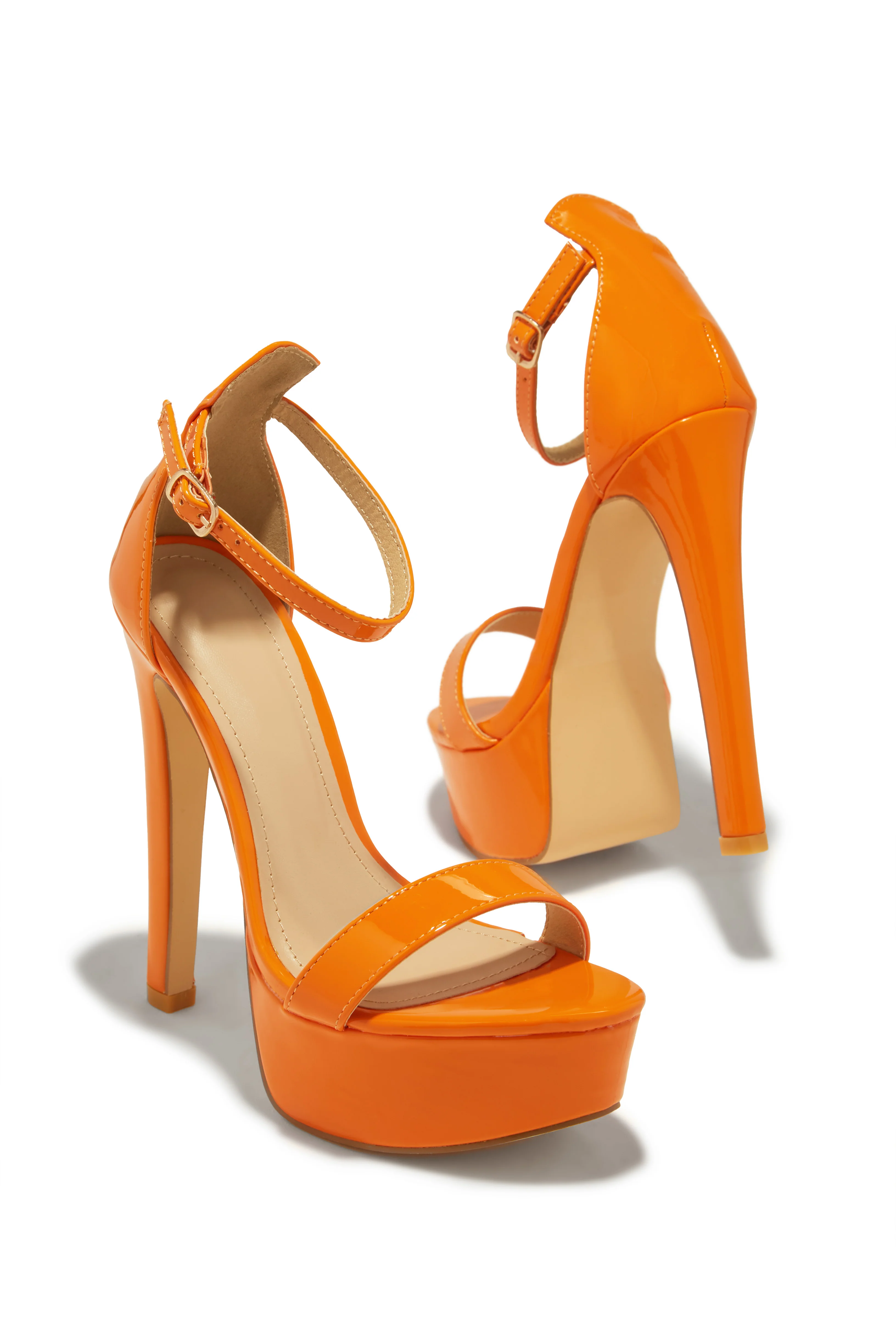 Raylee Platform High Heels - Orange - Image 2