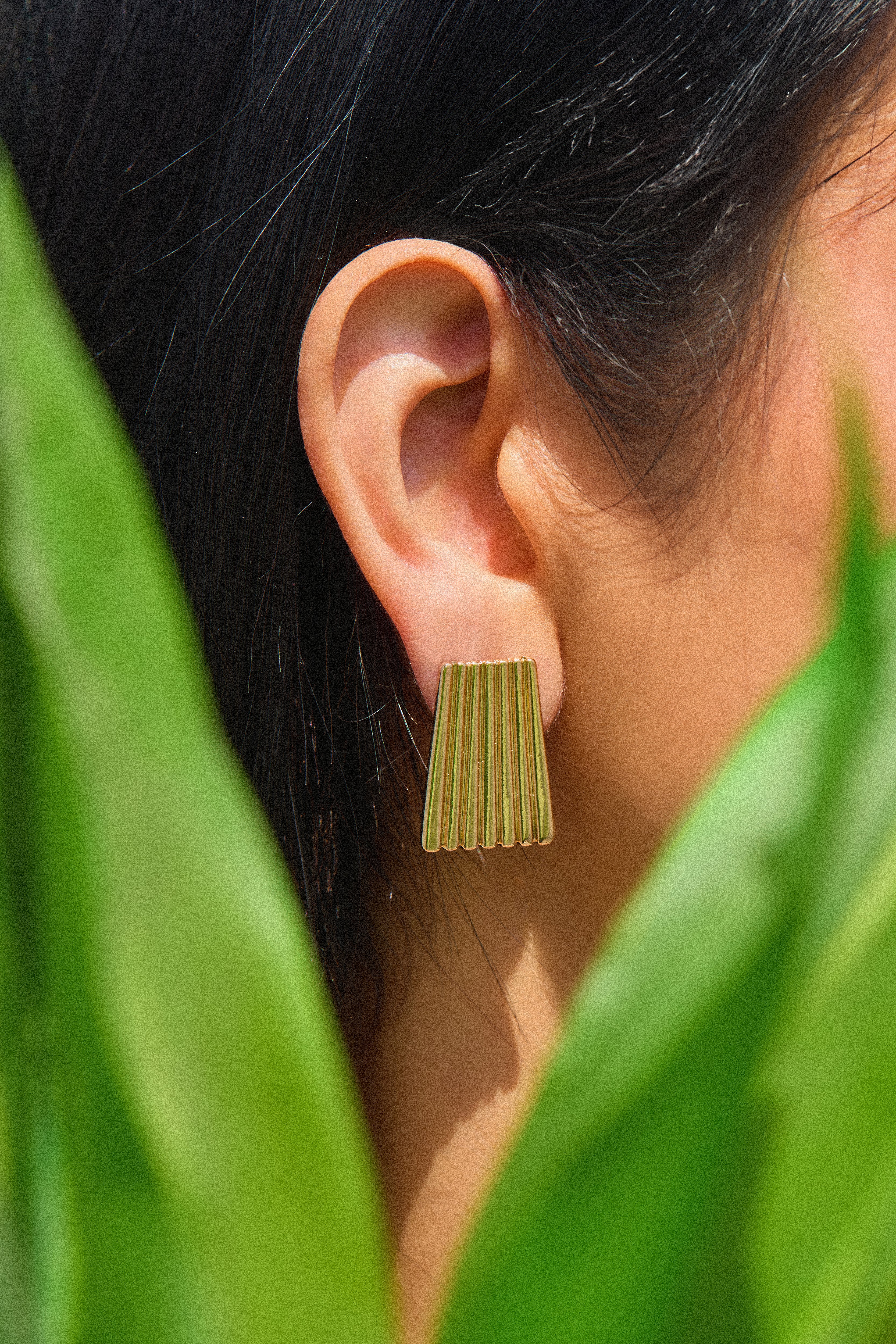 Reia Statement Earring - Gold