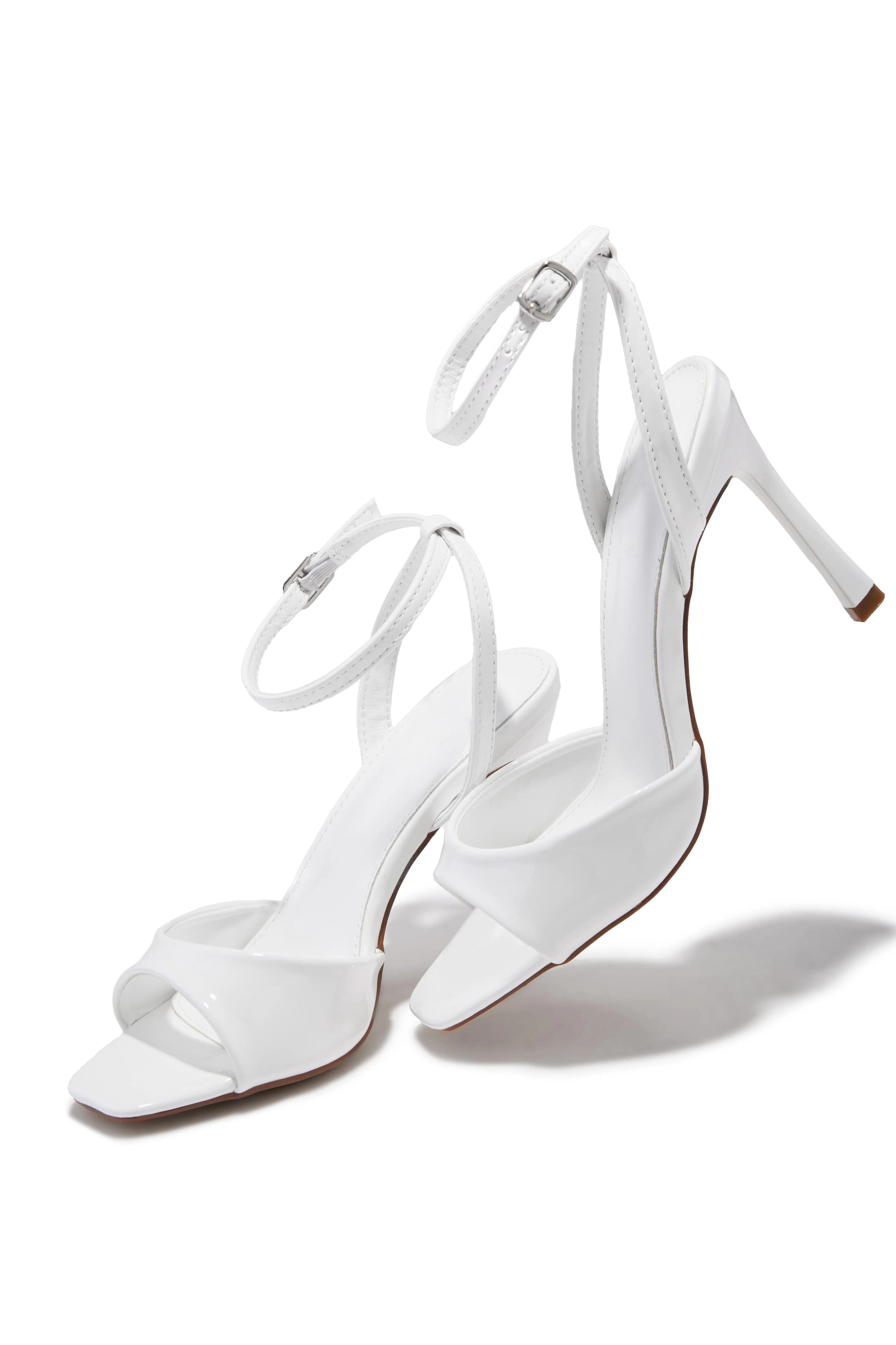 Rubianna Mary Jane Ankle Strap Heels - White - Image 3