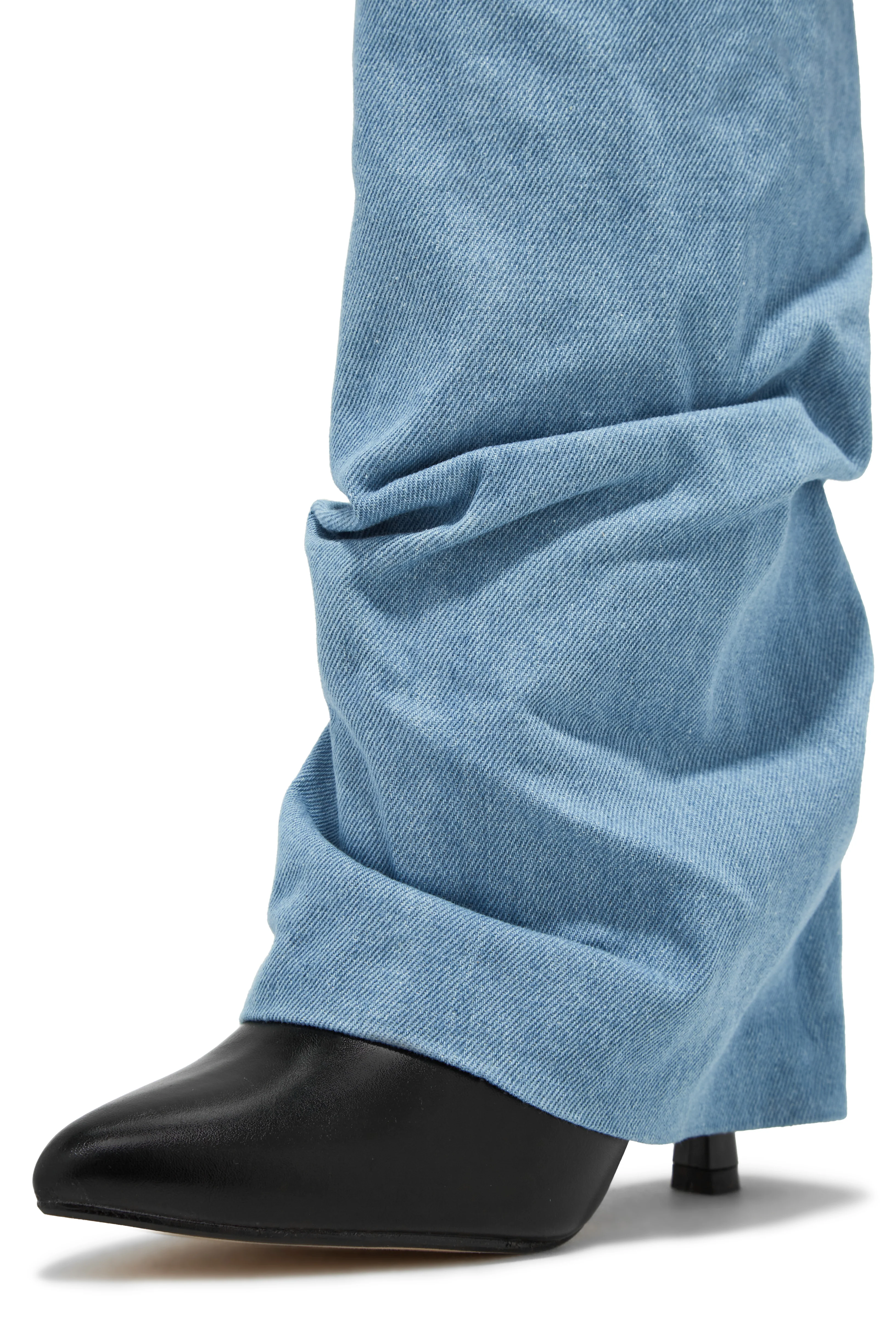 Samantha Denim Heel Boots - Denim - Image 4