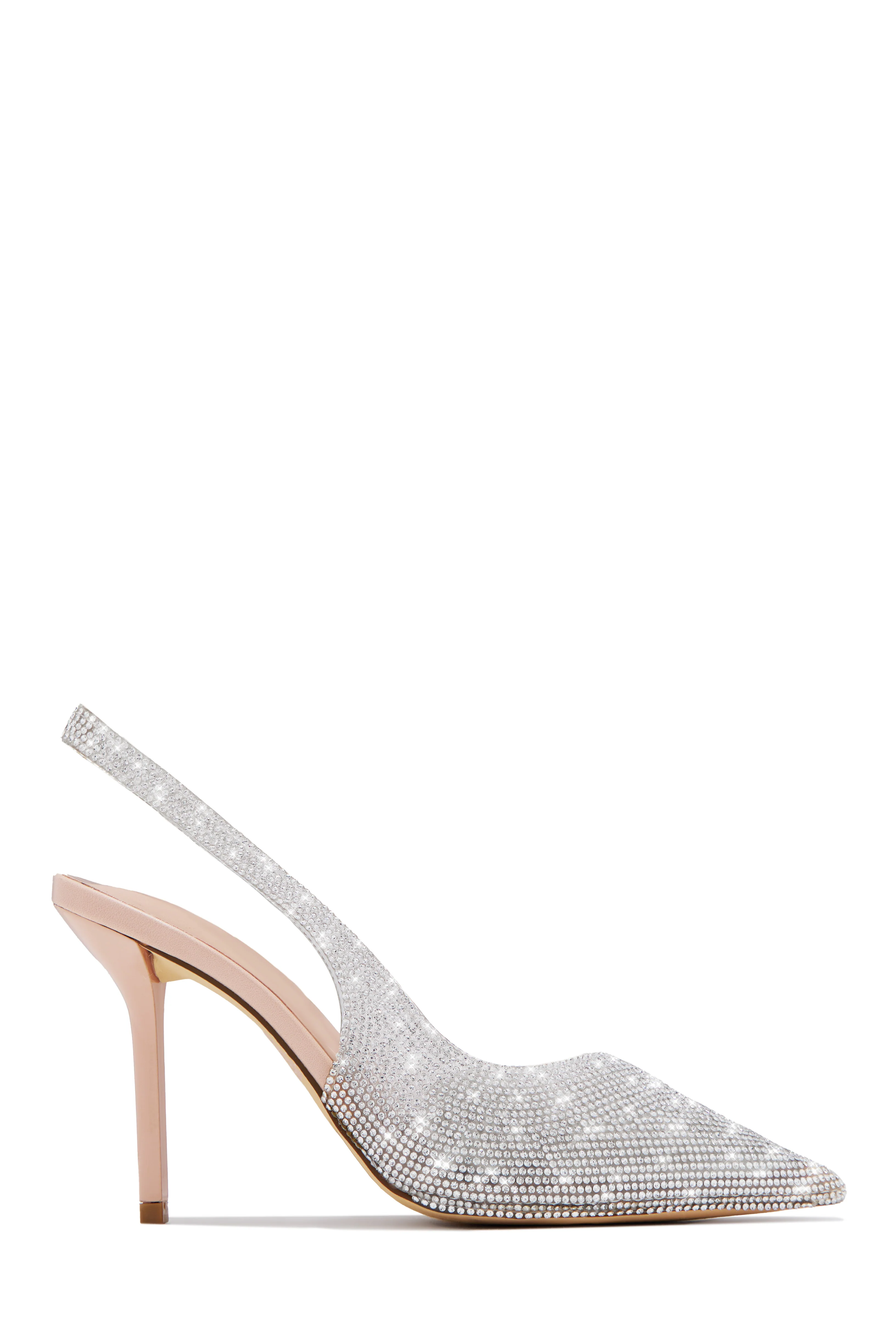 Scarlett Embellished Slingback Pumps - Nude - Image 5