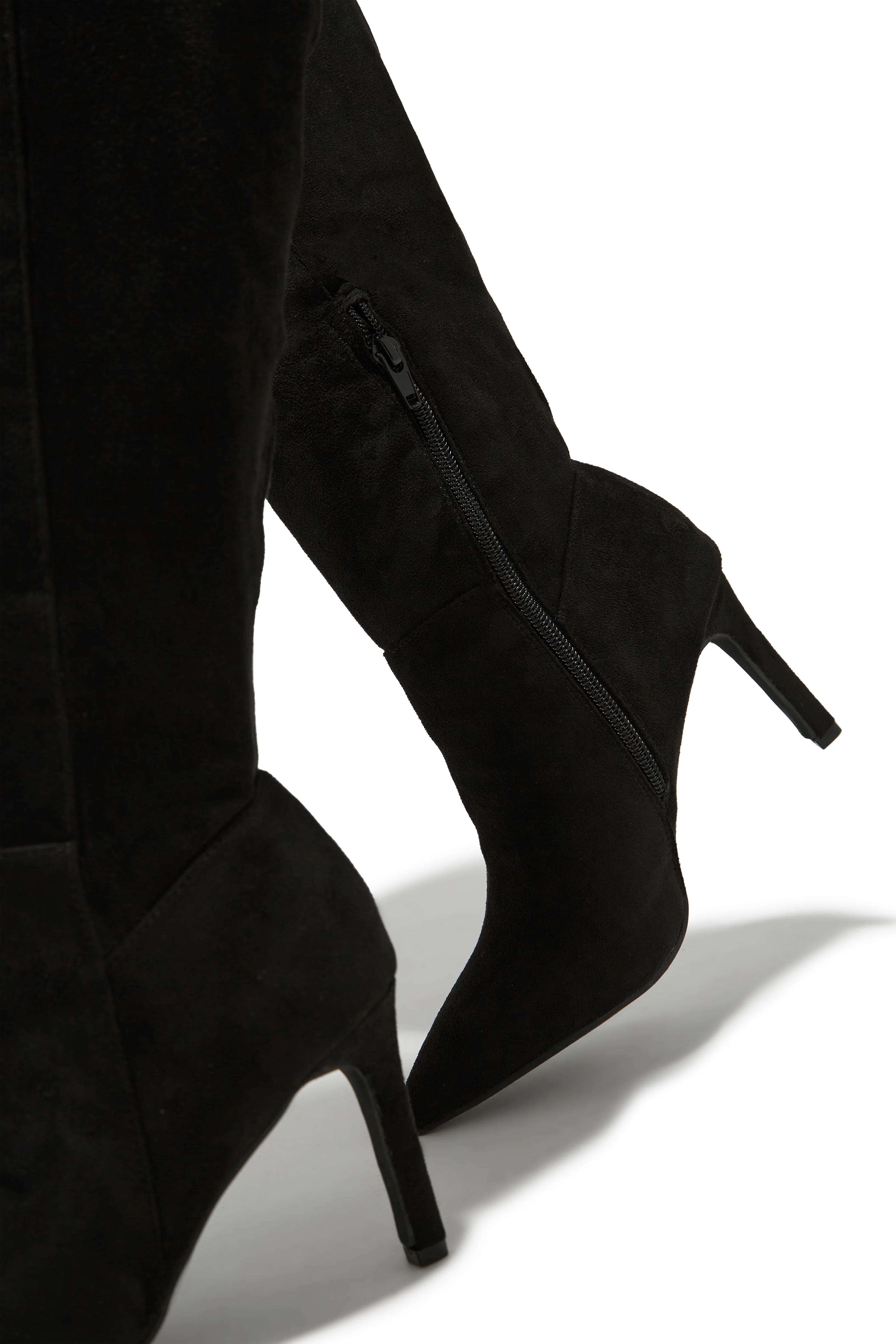 Scarlette Below The Knee Heel Boots - Black - Image 5