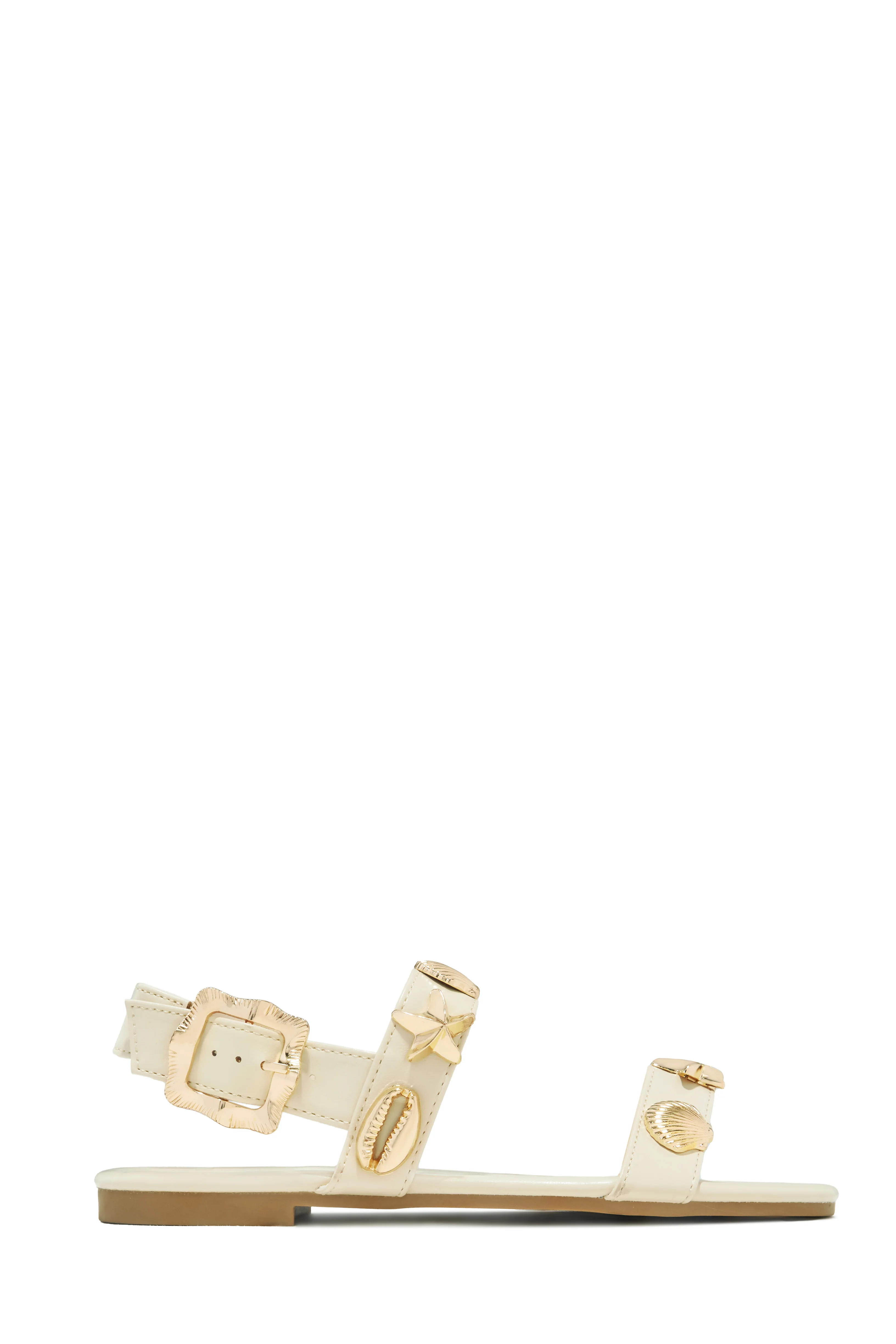 Sea Shore Flat Sandals - Ivory - Image 6