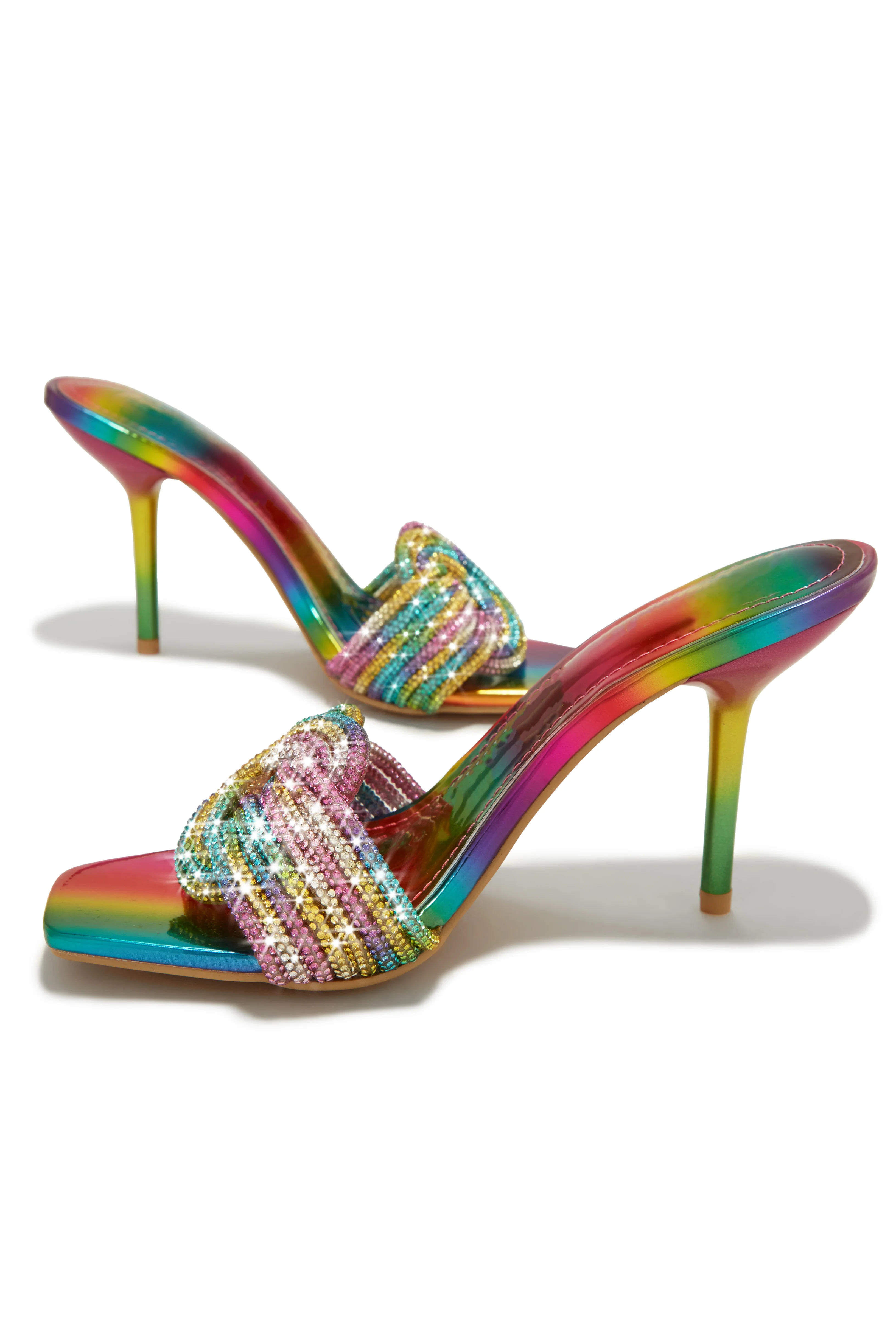 Song Of Love Embellished Mule Heels - Multi - Image 3