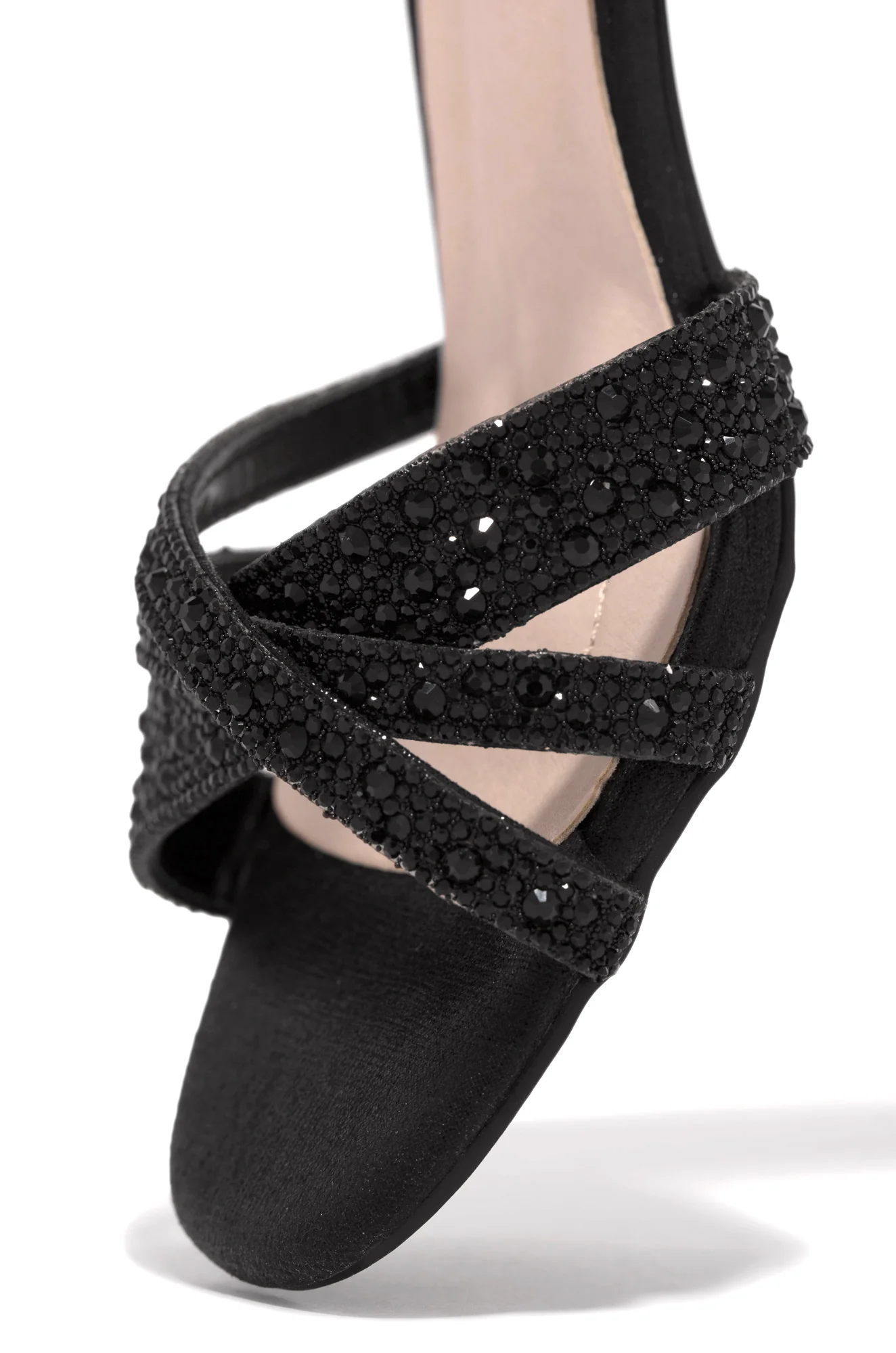 Special Guest Embellished Block Heels - Black - Image 3
