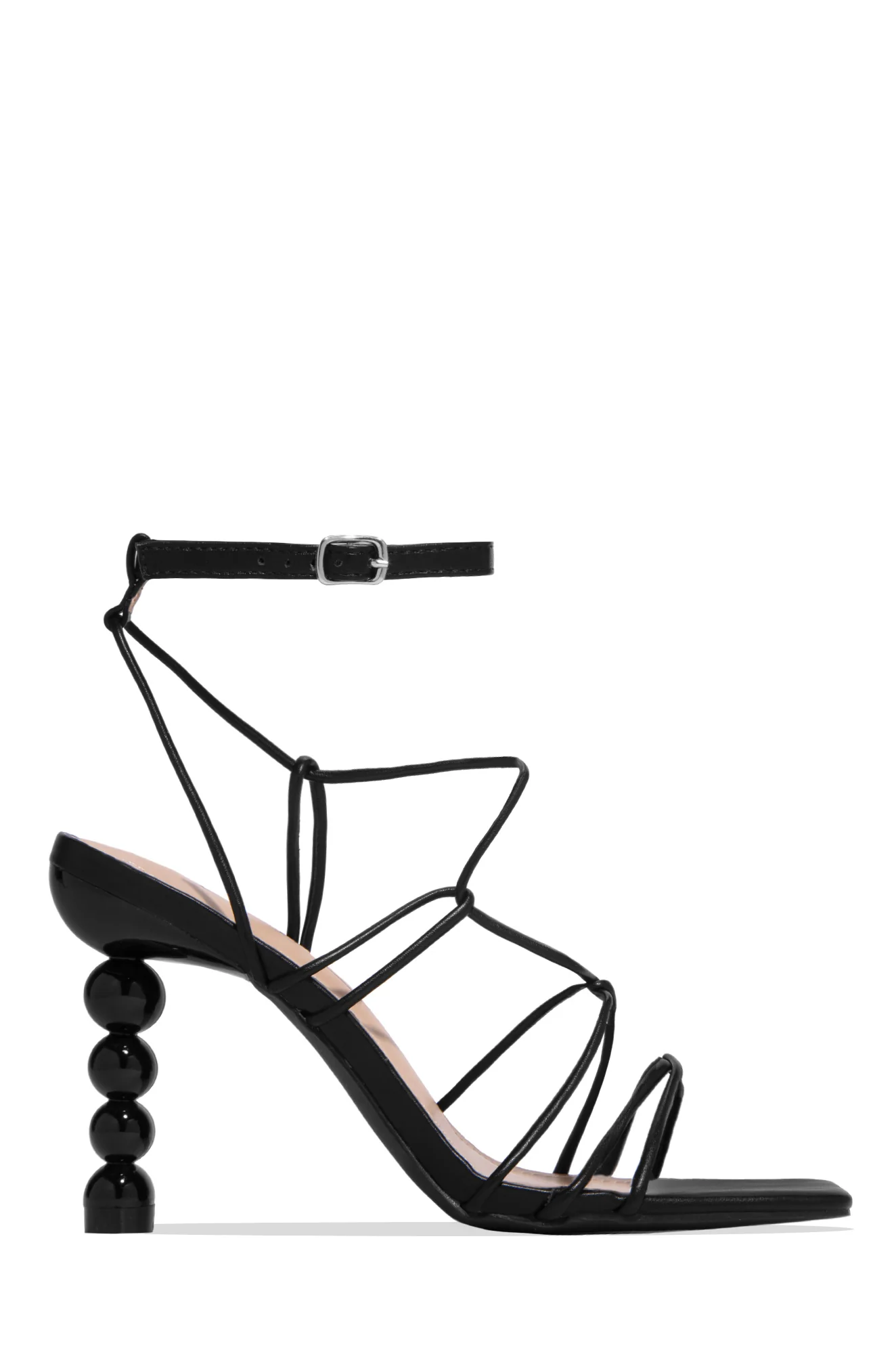 St. Barts Summer Square Toe Strappy Heels - White - Image 12