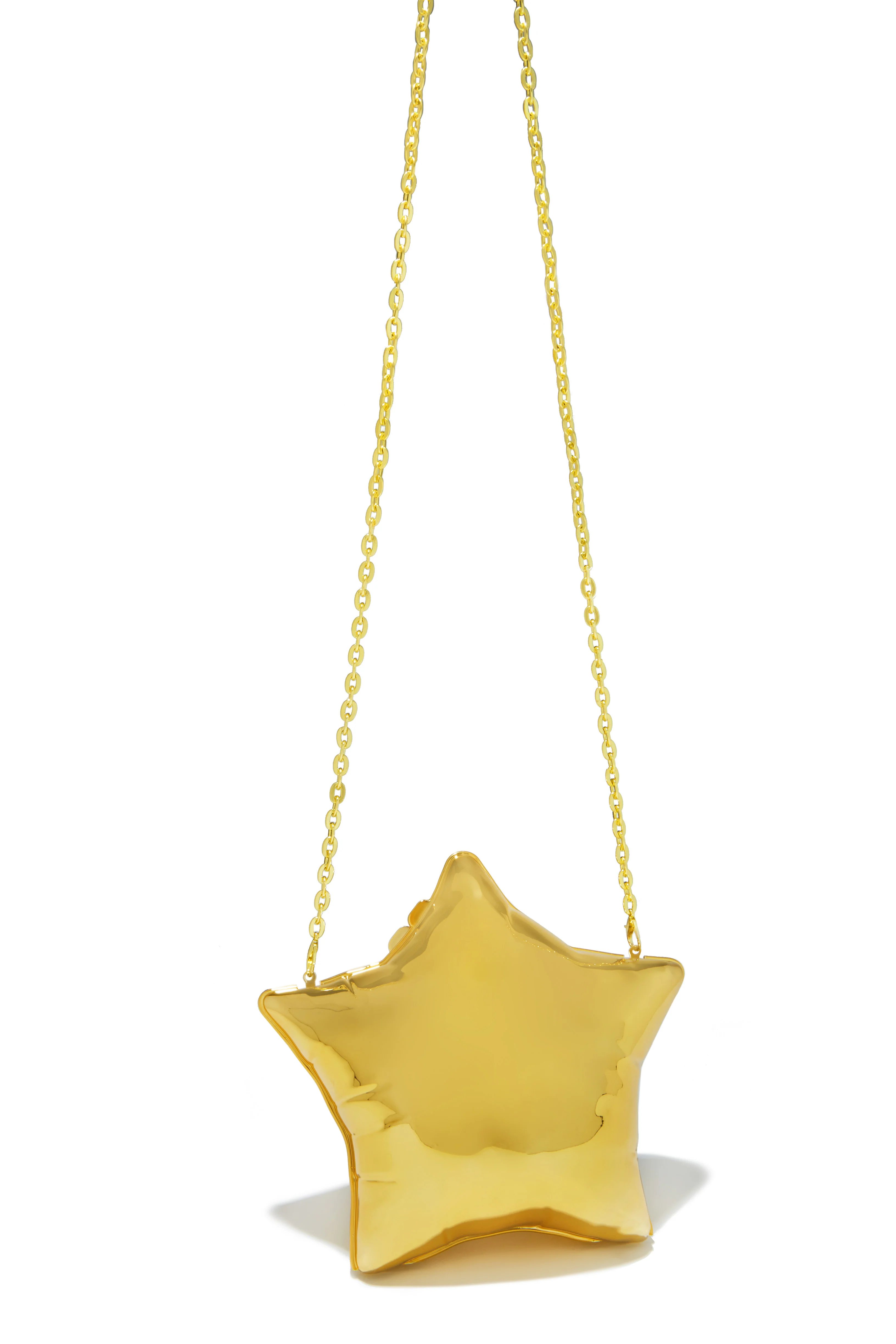 Star Girl Balloon Clutch Bag - Gold - Image 3