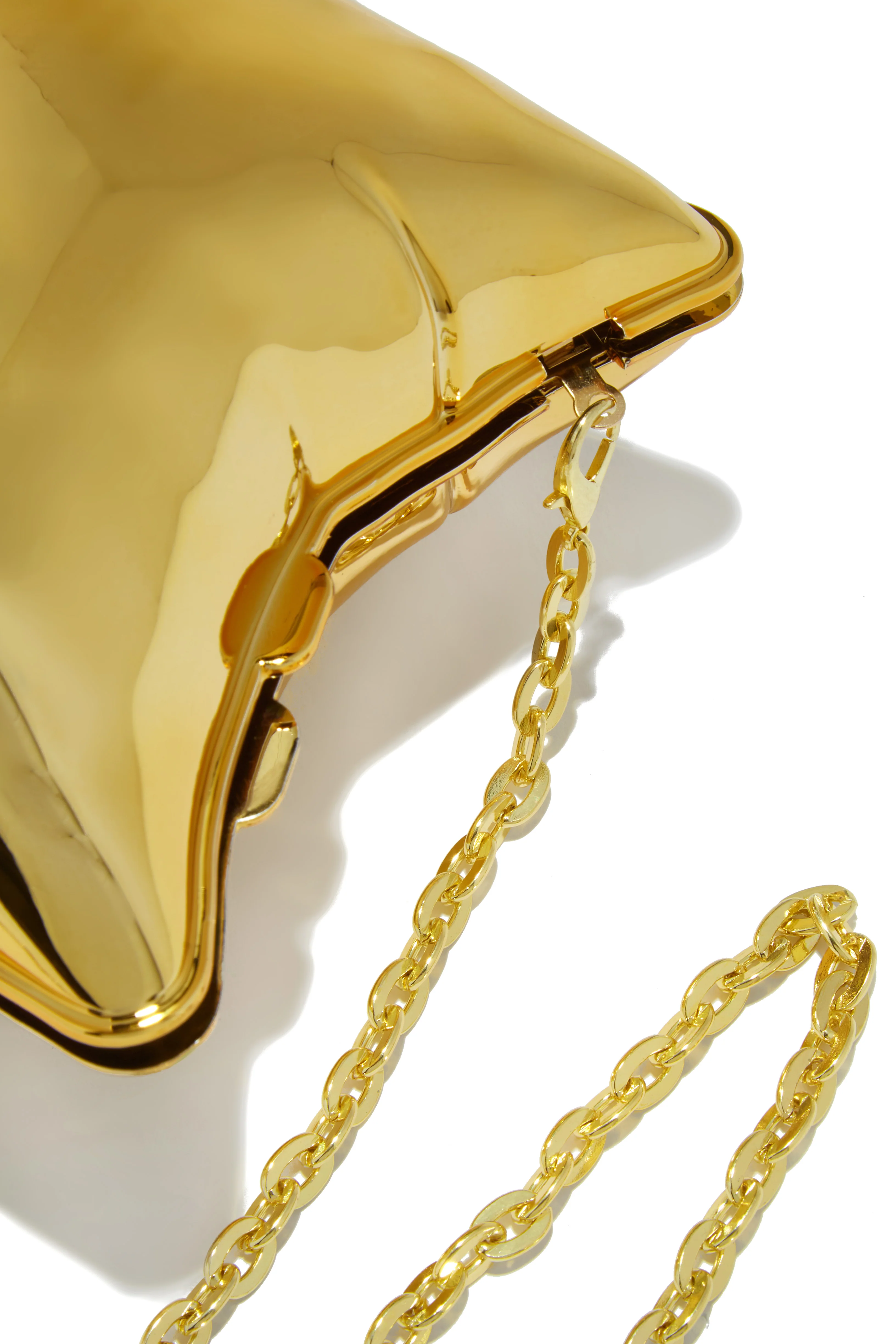 Star Girl Balloon Clutch Bag - Gold - Image 5