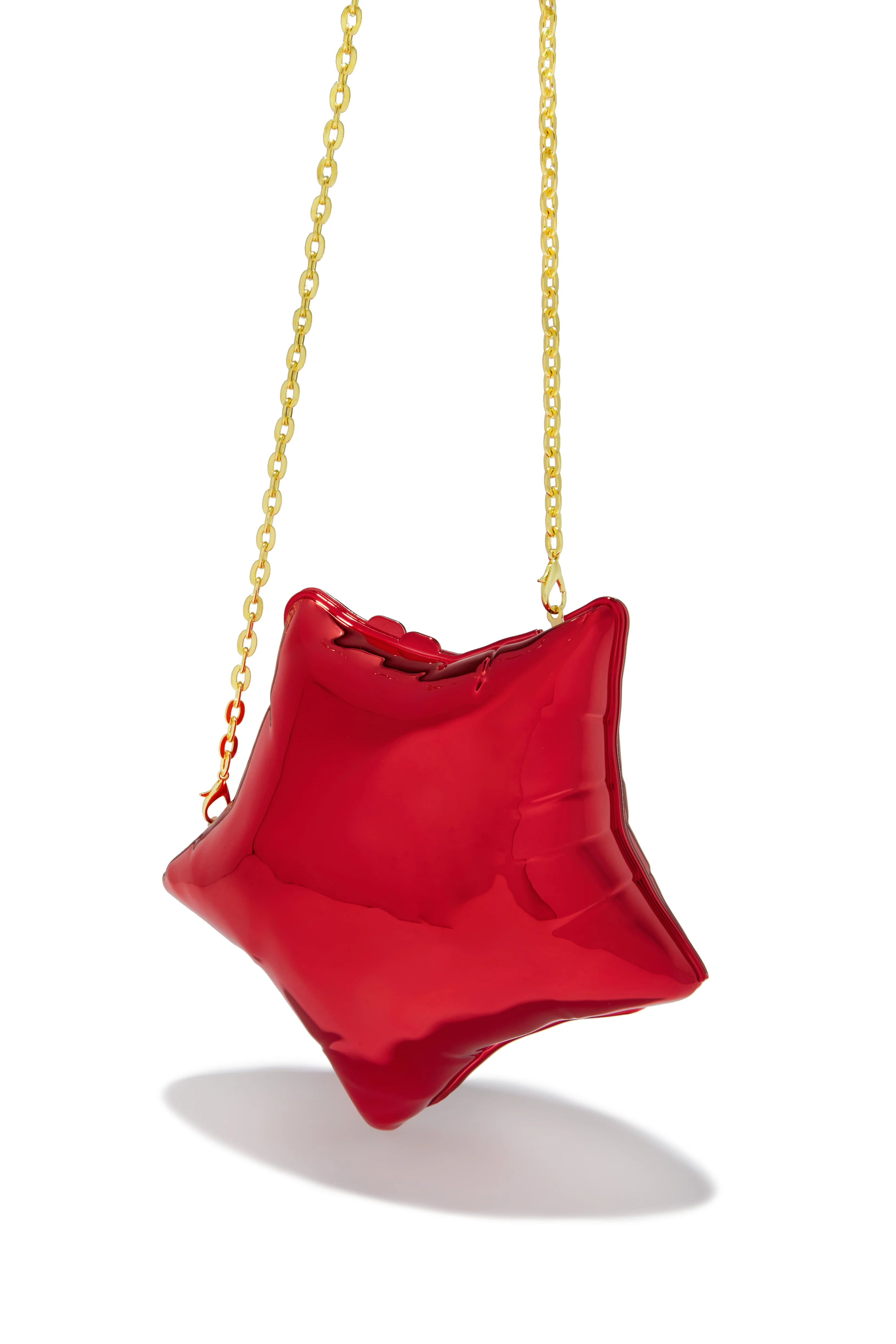 Star Girl Balloon Clutch Bag - Red - Image 3