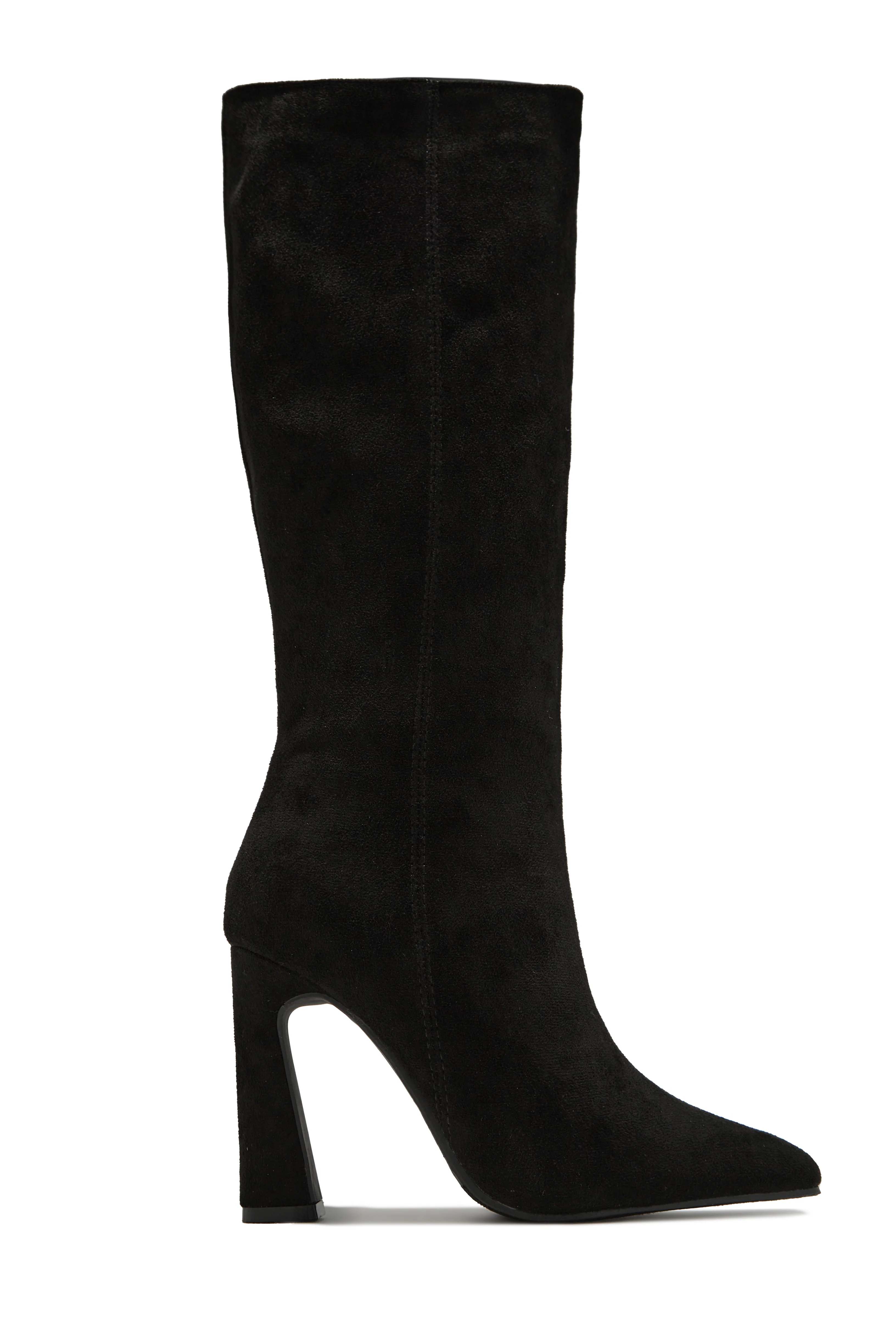 Stella Knee High Heel Boots - Black - Image 8