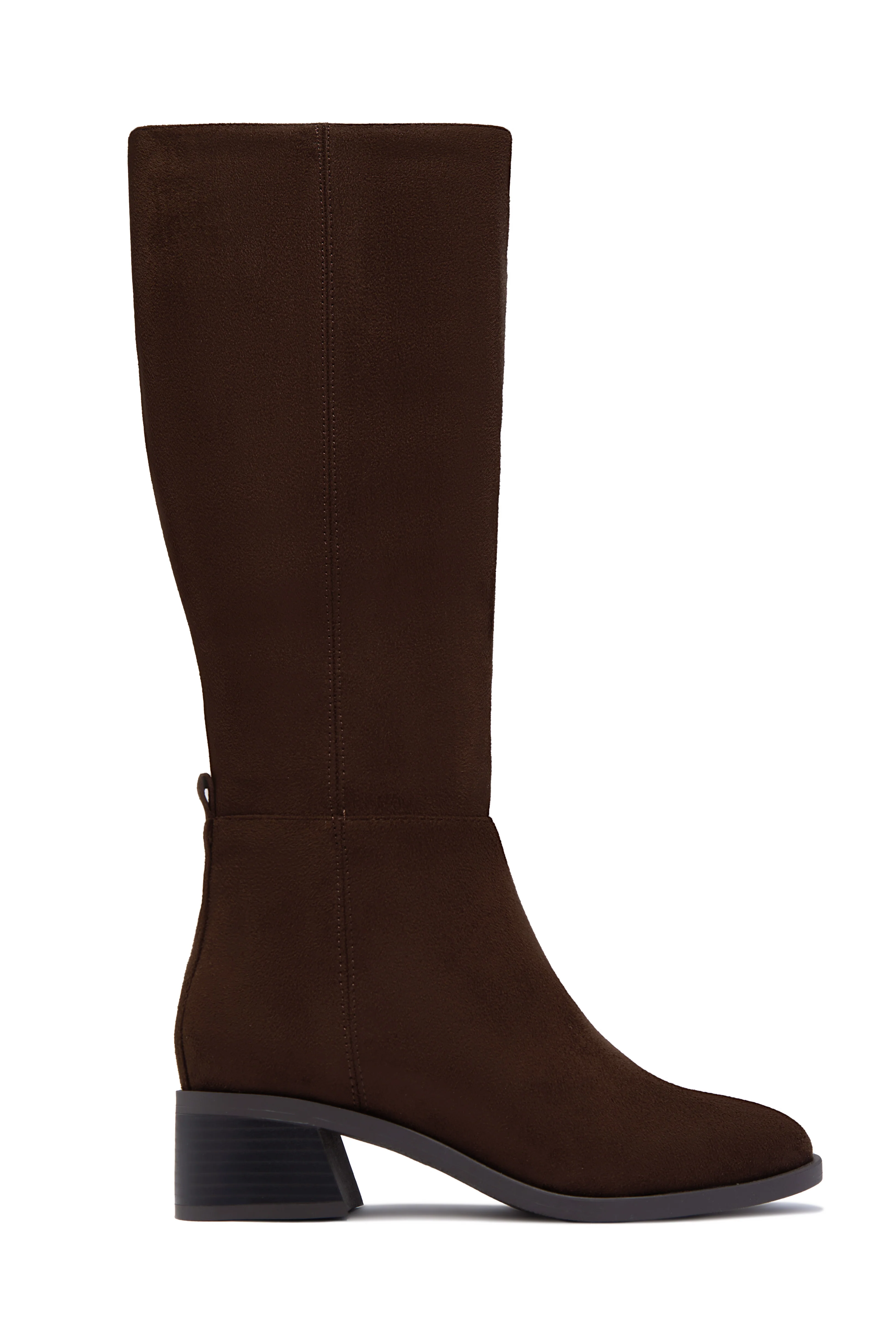 Stephany Knee High Boots - Brown Suede - Image 5