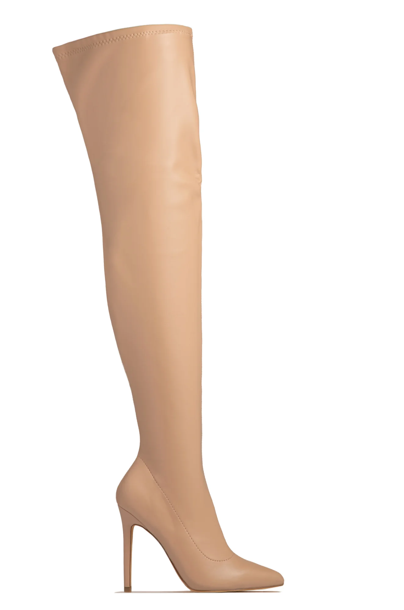 Sultry Touch OVER THE KNEE BOOTS - Nude - Image 3