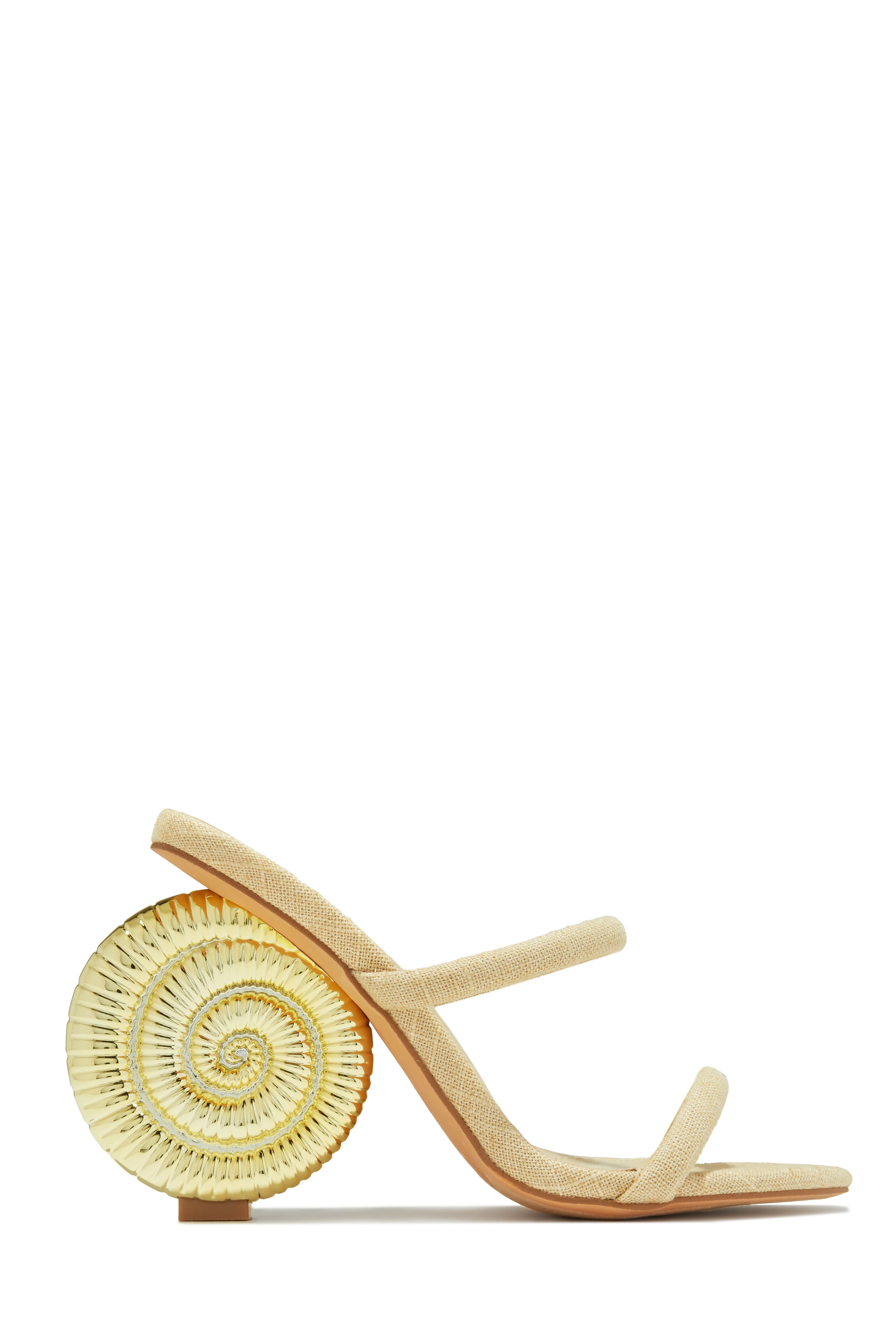 Sunset Waves Sea Shell Mule Heels - Natural - Image 4