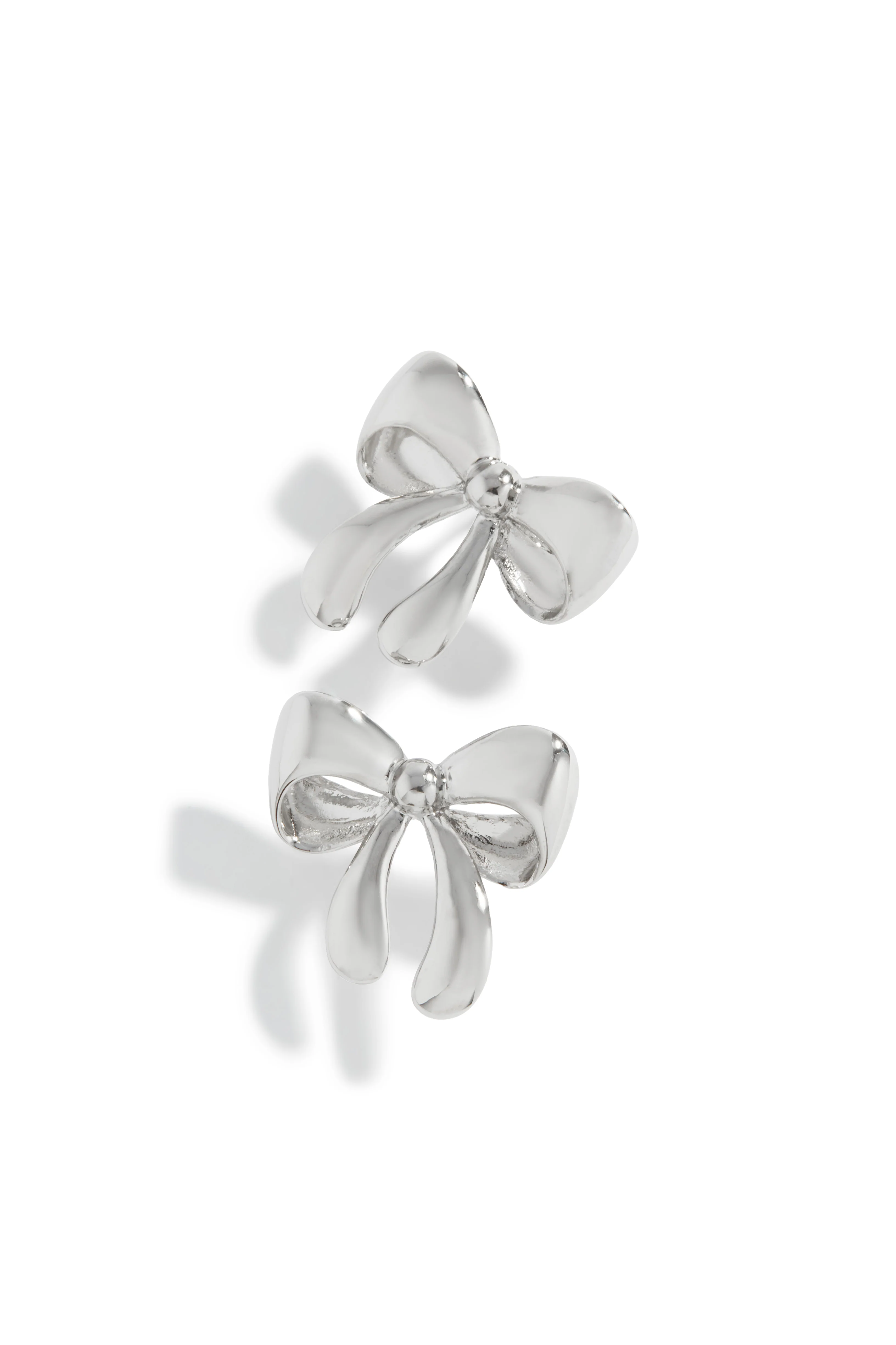 Tamara Bow Tie Earring - Silver - Image 2