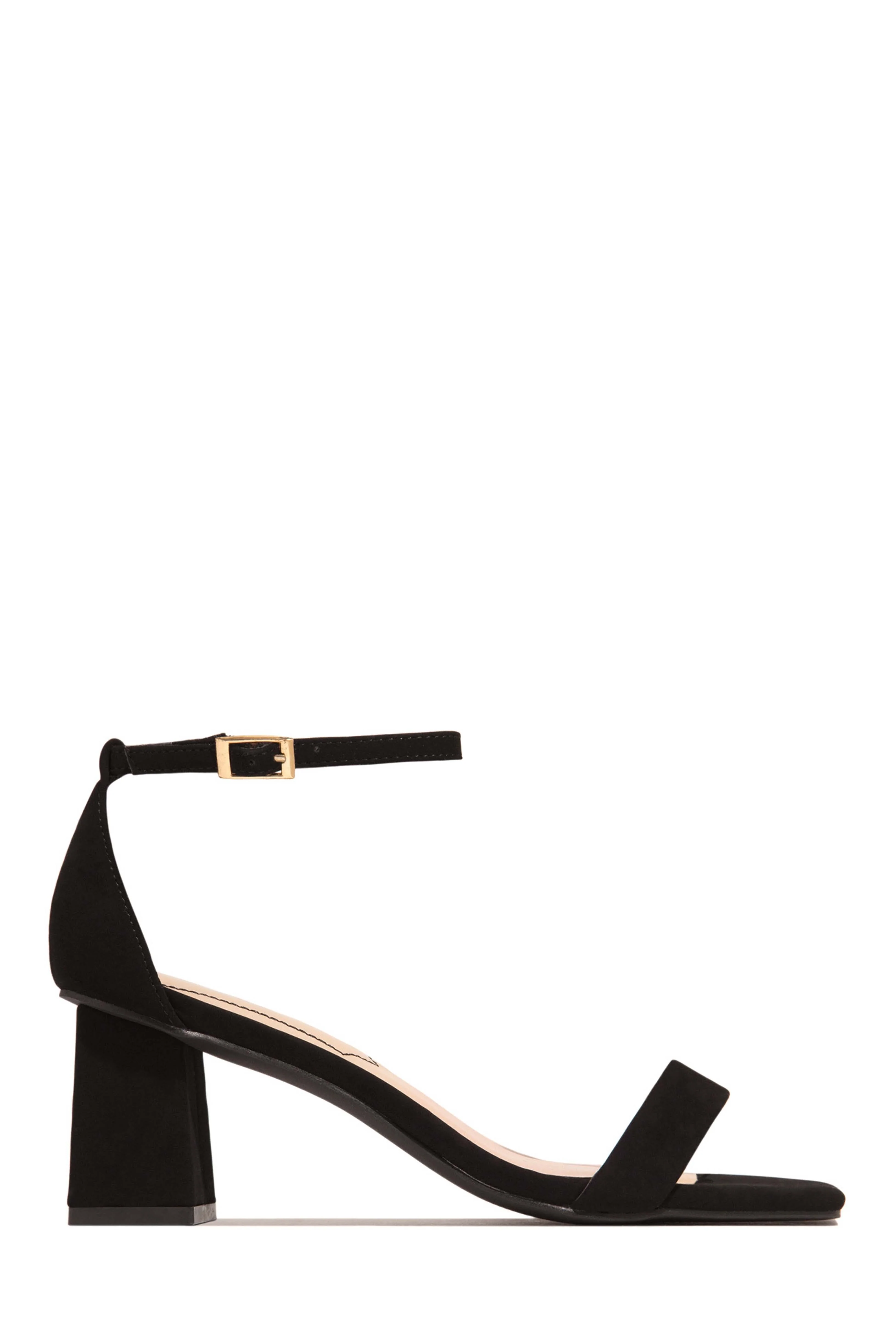 Tamia Block Mid Heels - Nude - Image 4