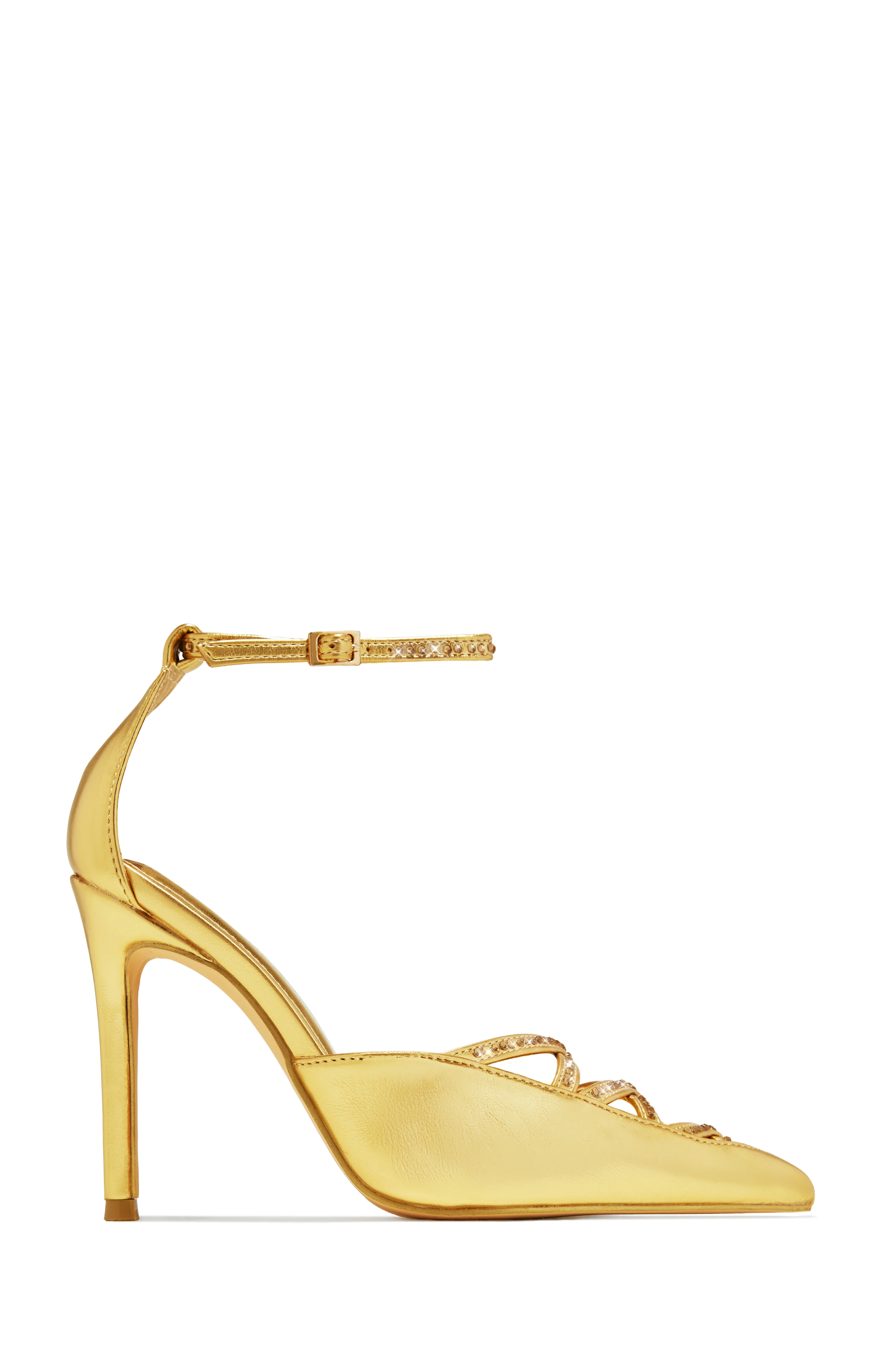 Tanalee Embellished High Heel Pumps - Gold - Image 8