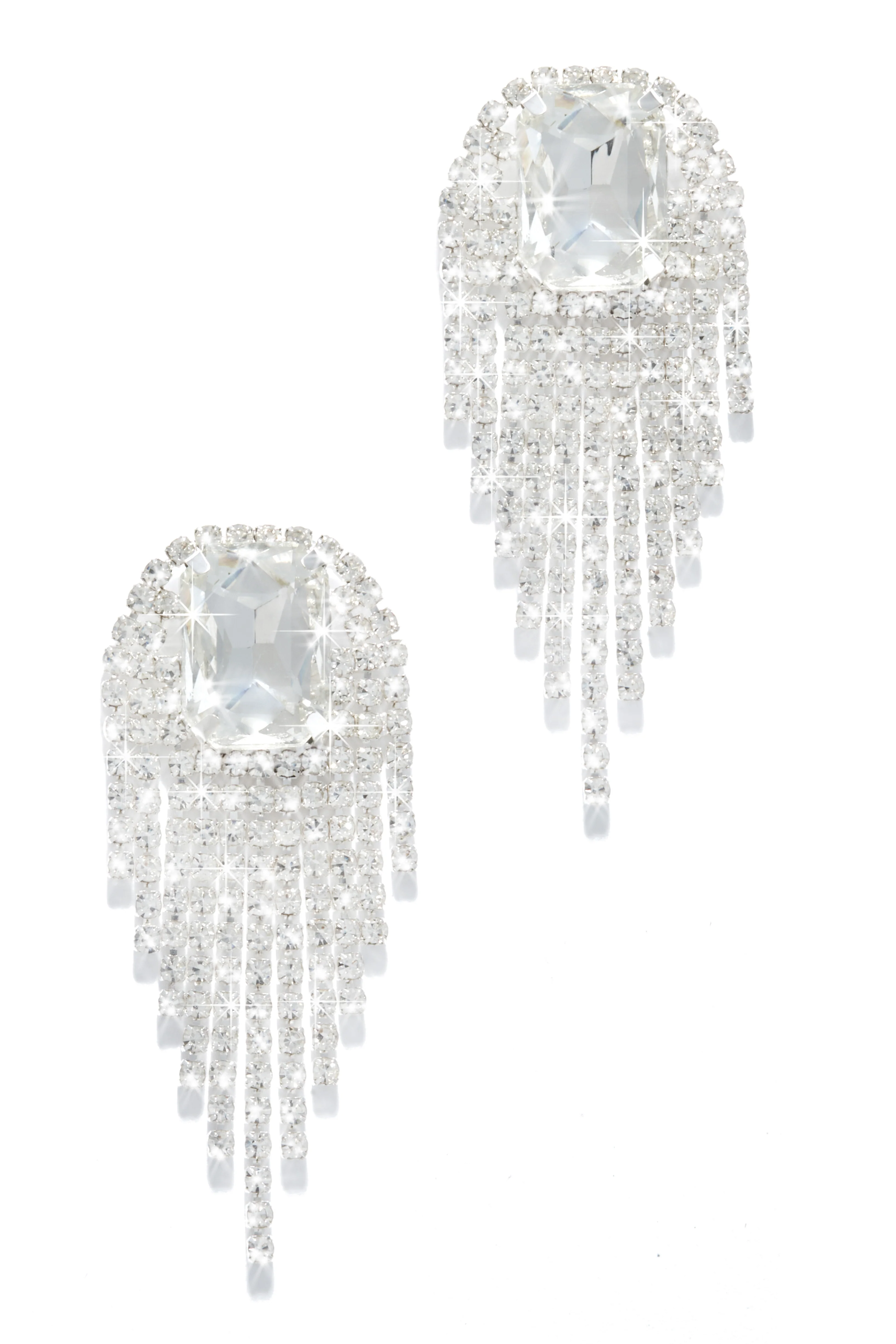 Tatiana Embellished Dangle Earring - Blue - Image 6