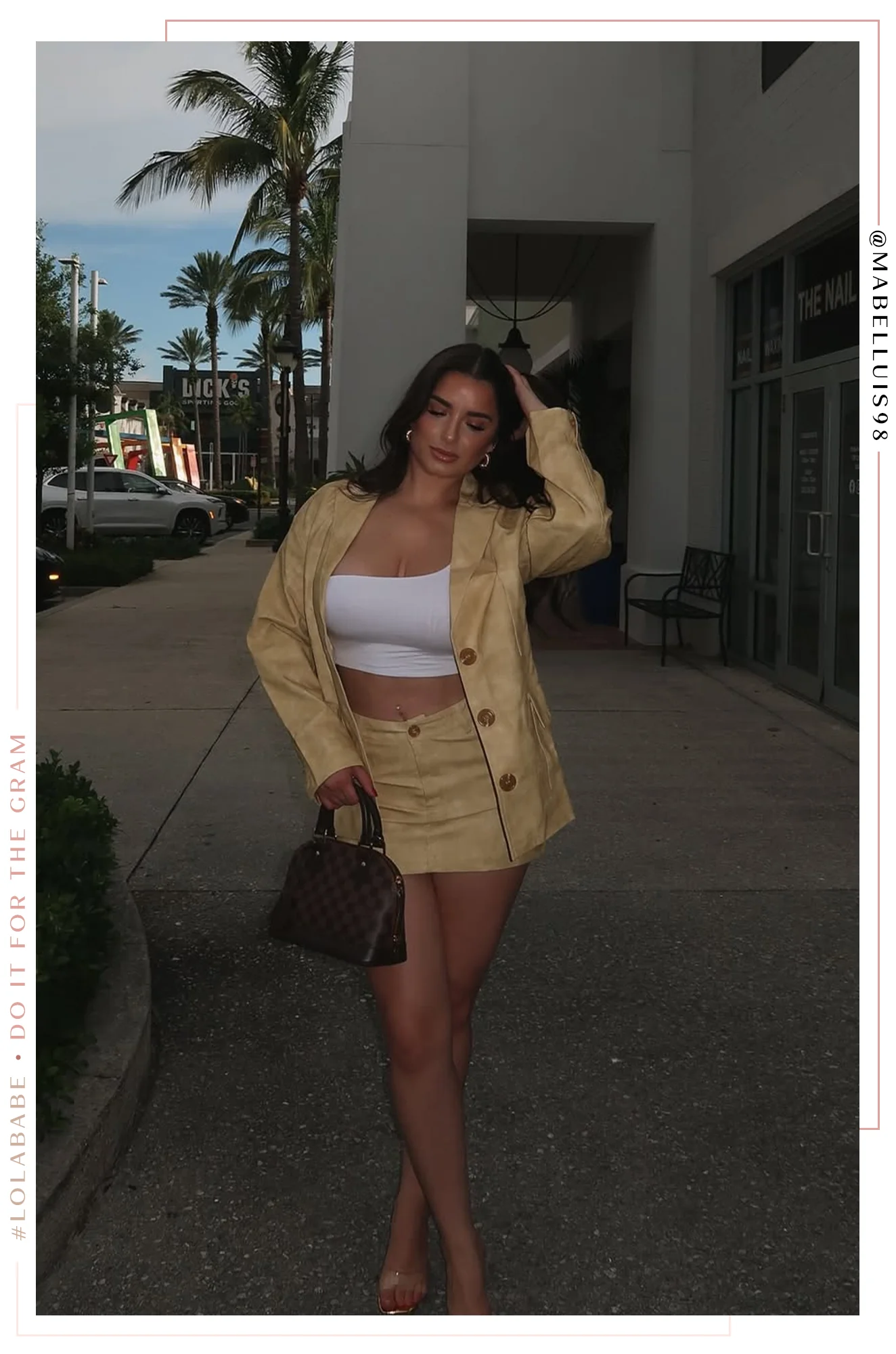 Tiani PU Mini Skirt - Butter - Image 17