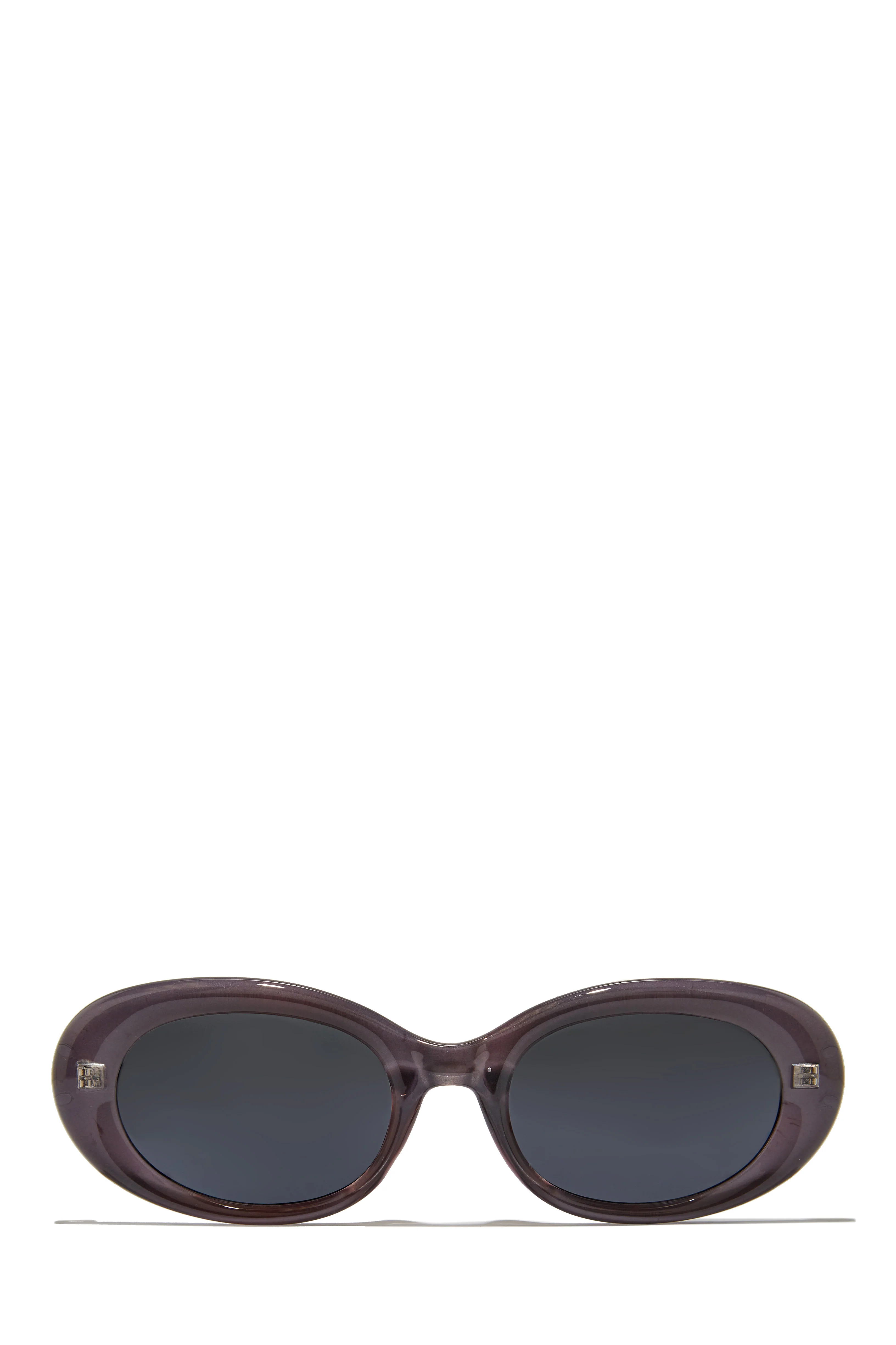 Tube Girl Oval Sunglasses - Purple