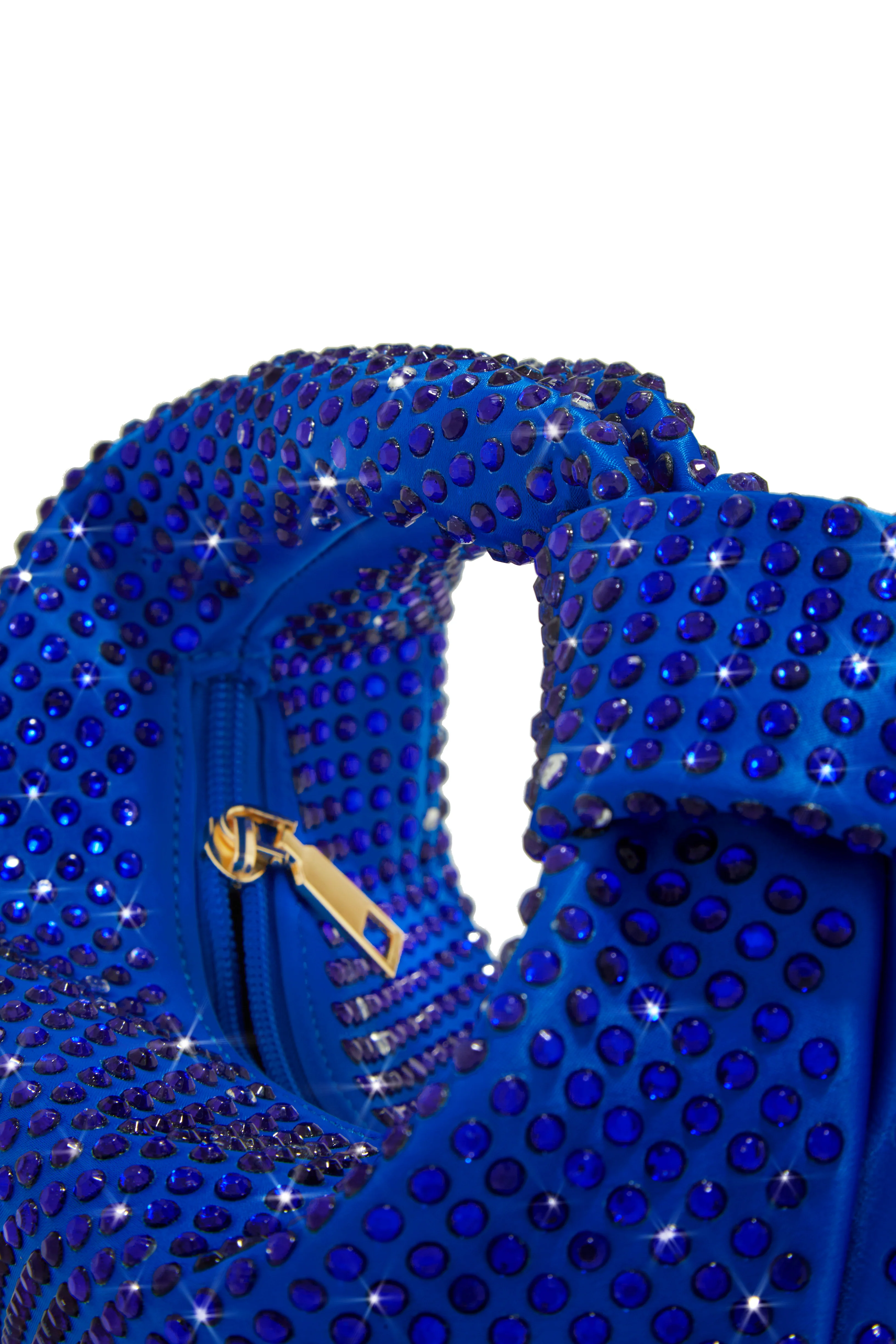 Vacay Nights Embellished Knot Detail Bag - Blue - Image 5