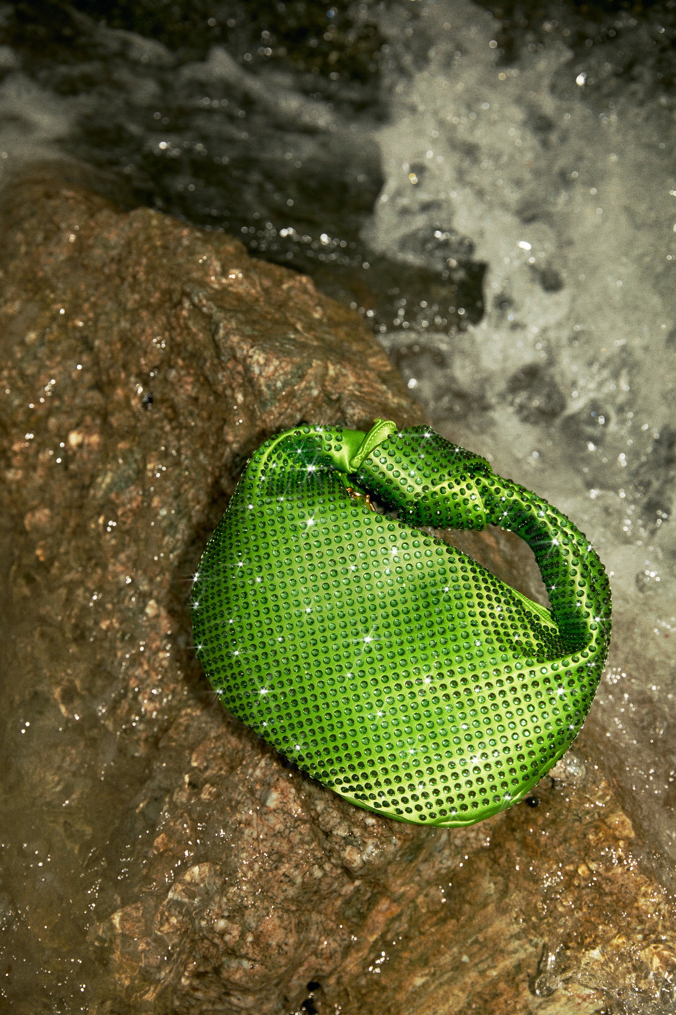 Vacay Nights Embellished Knot Detail Bag - Green - Image 2