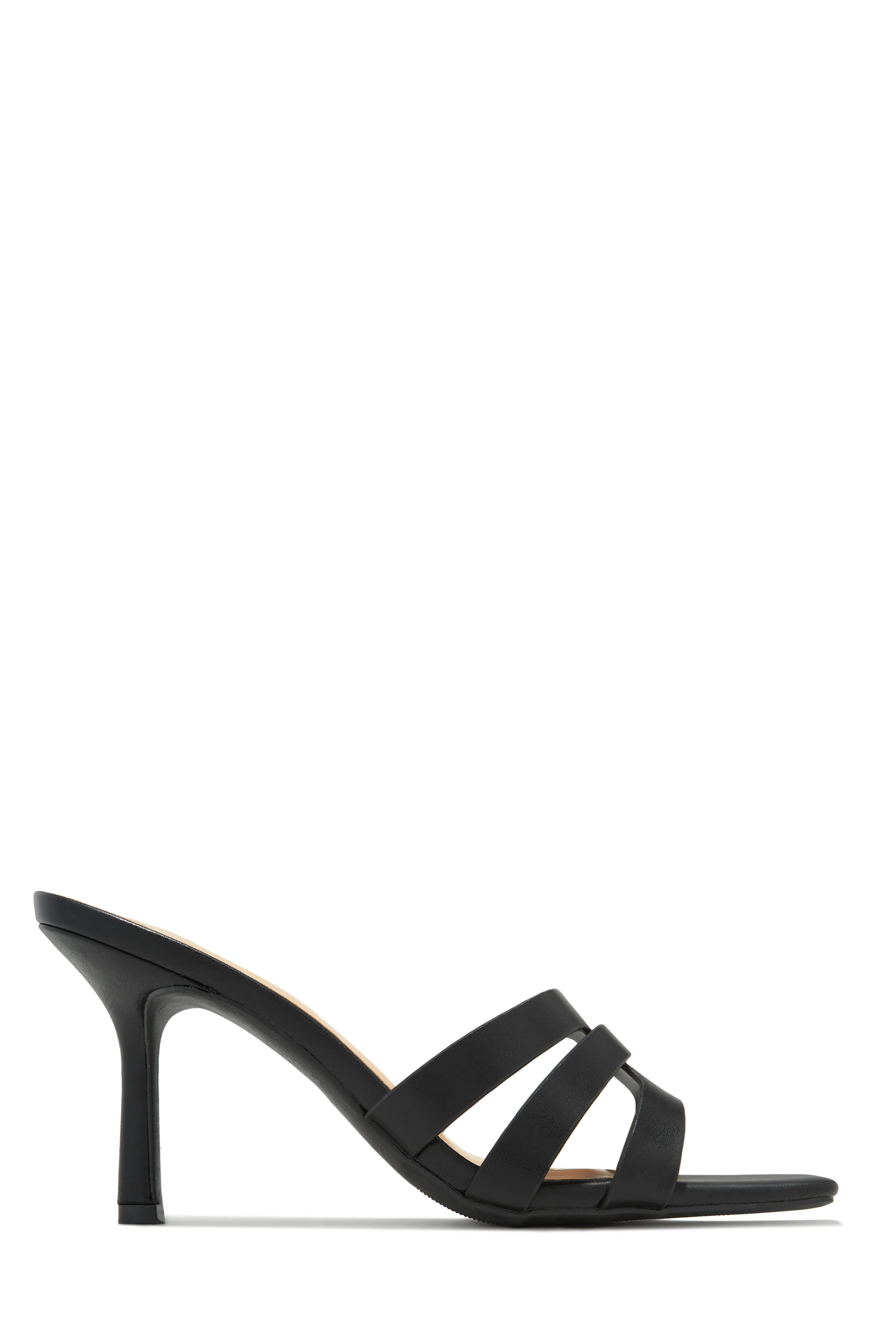 Valdis Mid Heel Mules - Nude - Image 6