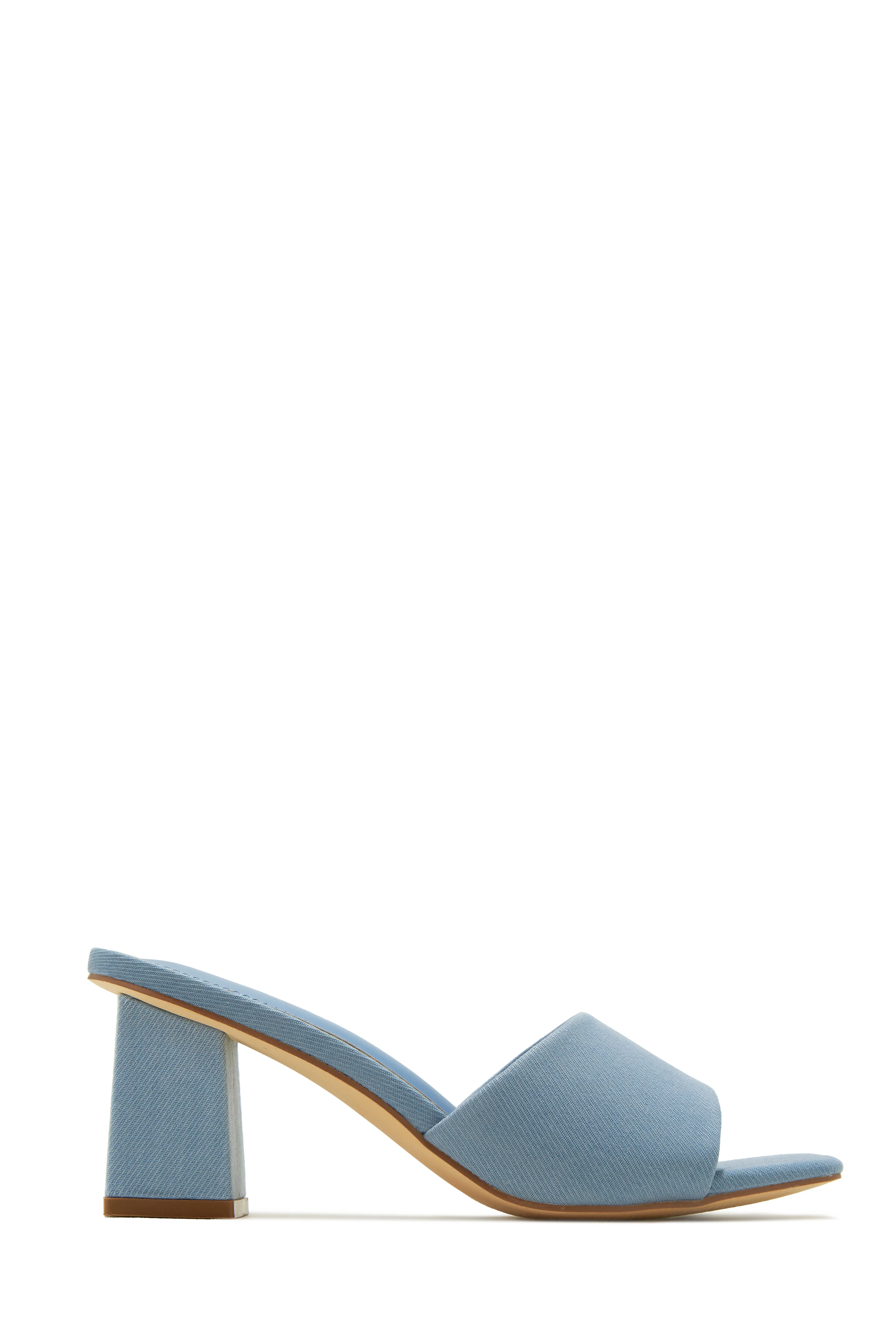 Valentine Block Heel Mules - Silver - Image 7