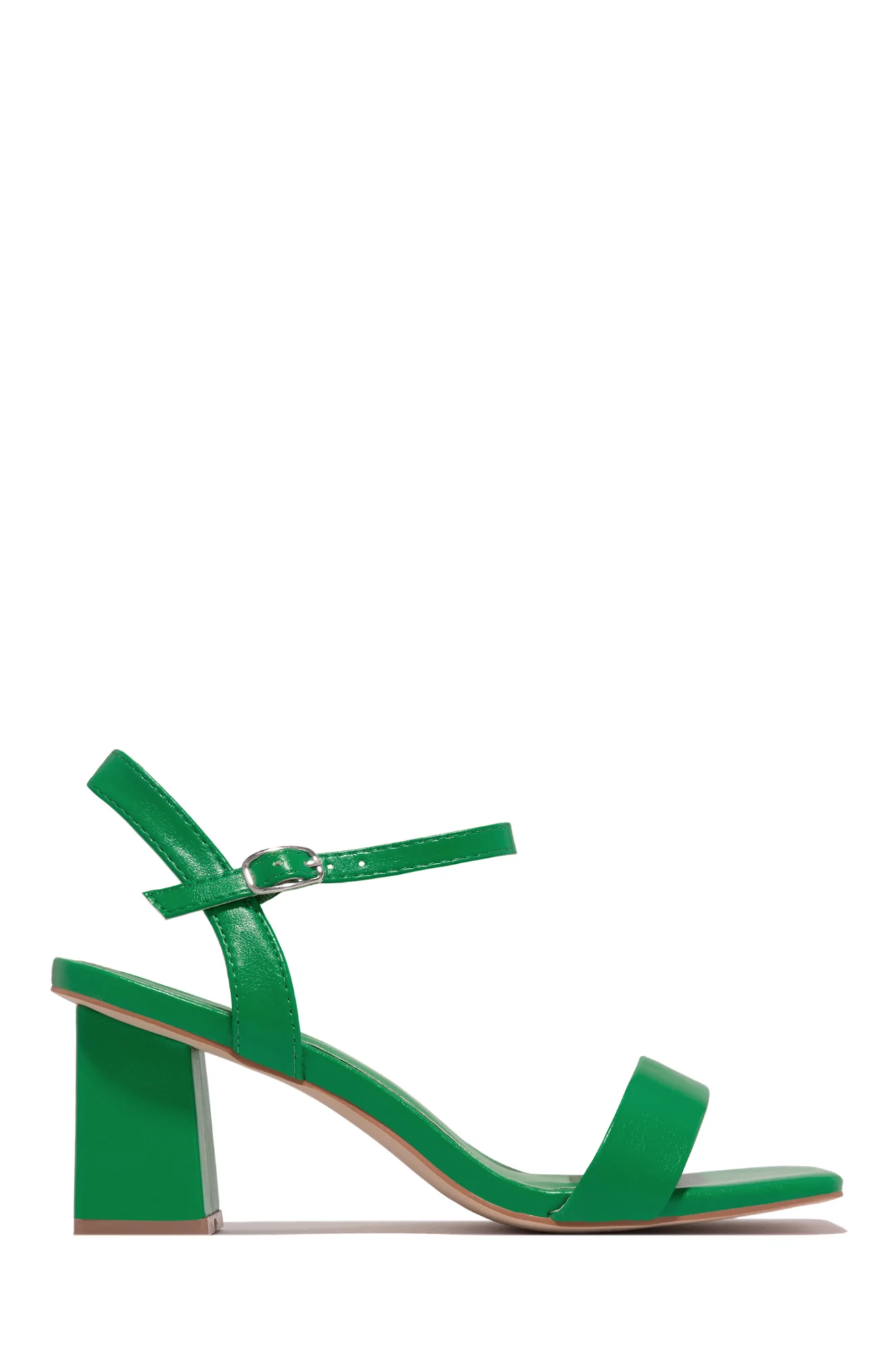 Violet Block Mid Heels - White - Image 6
