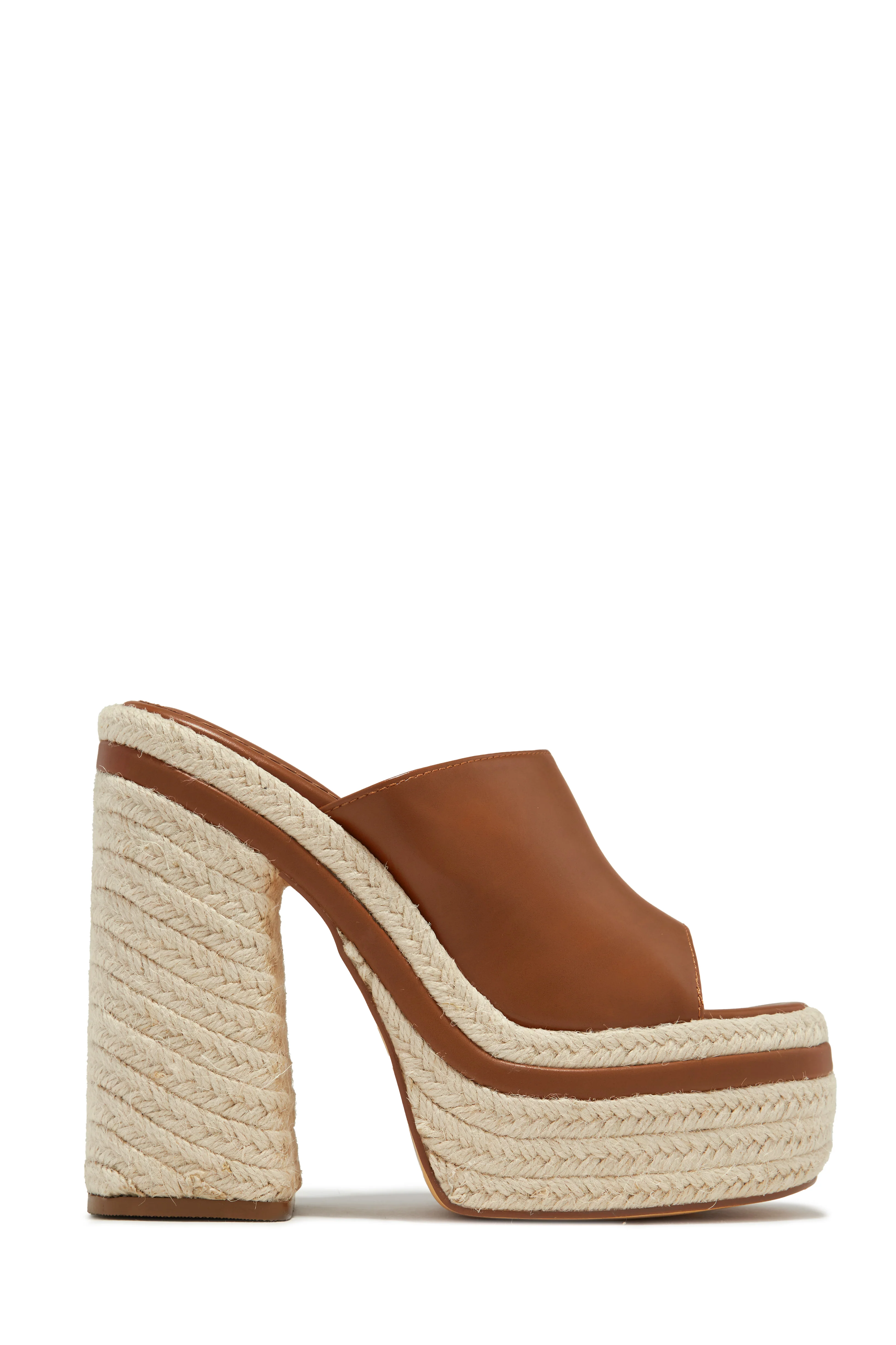 Weekend Attire Platform Block Heel Mules - White - Image 10