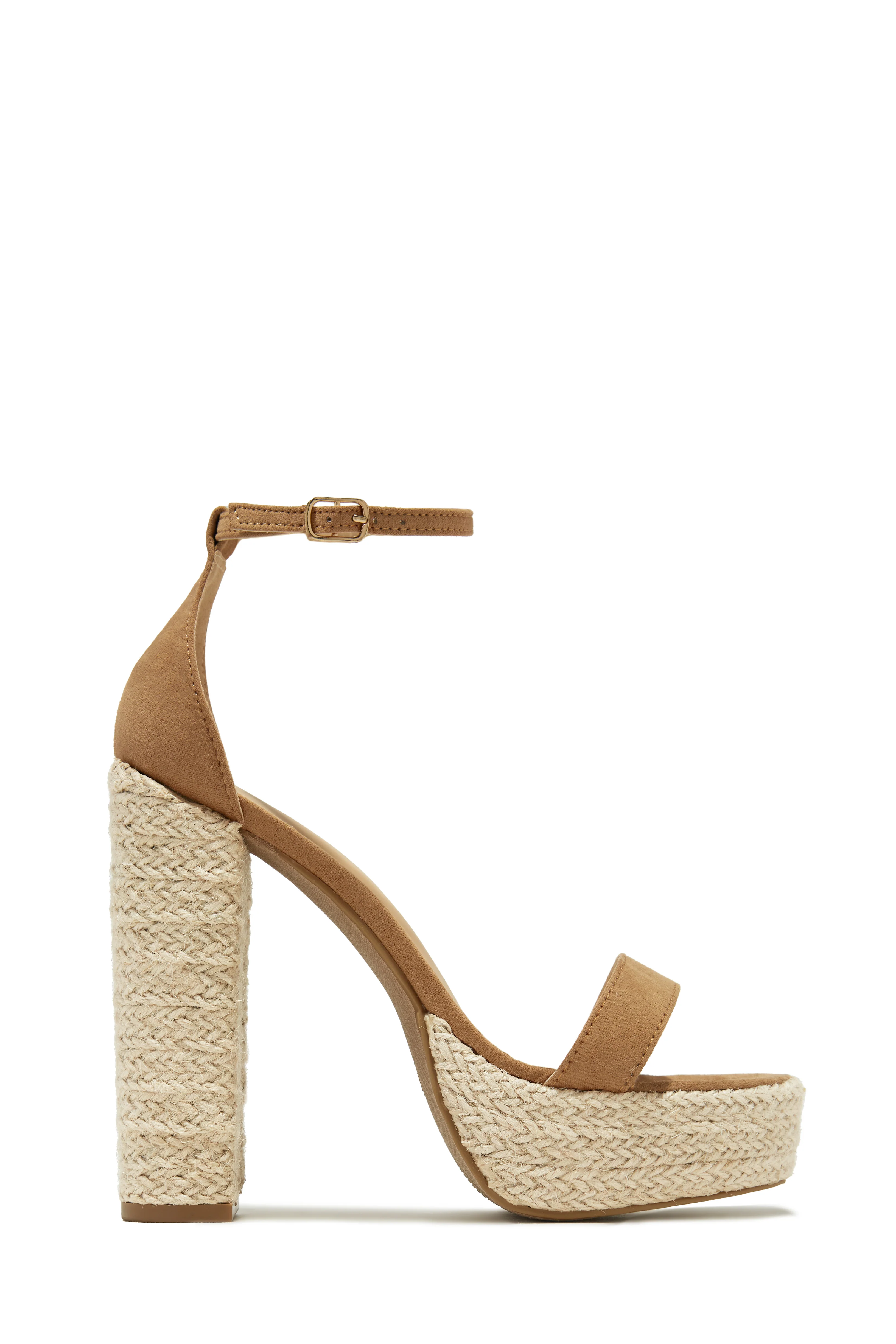 Weekend Plans Platform Block High Heels - Black - Image 7