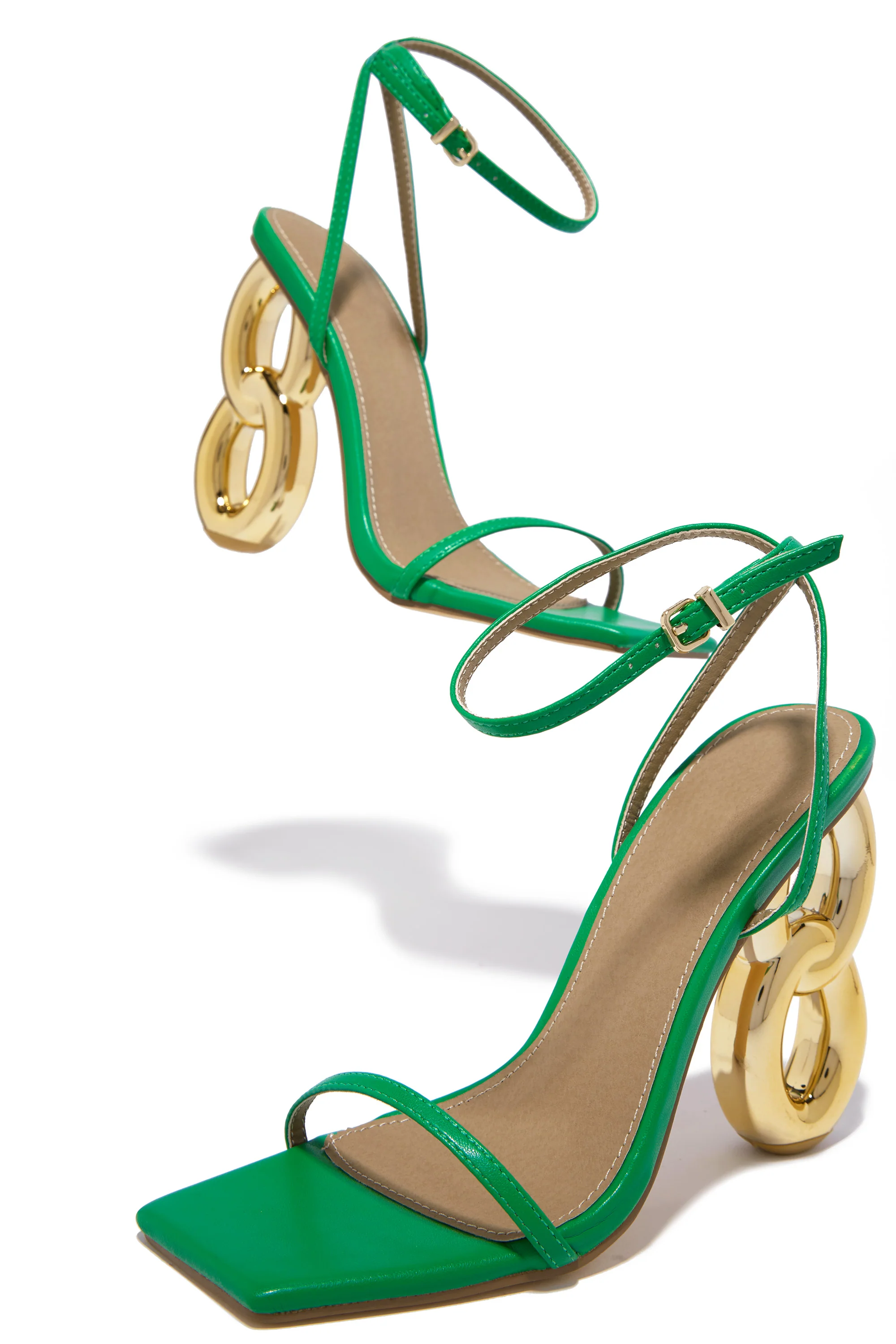 Work Of Art Single Sole High Heels - Green - Image 3