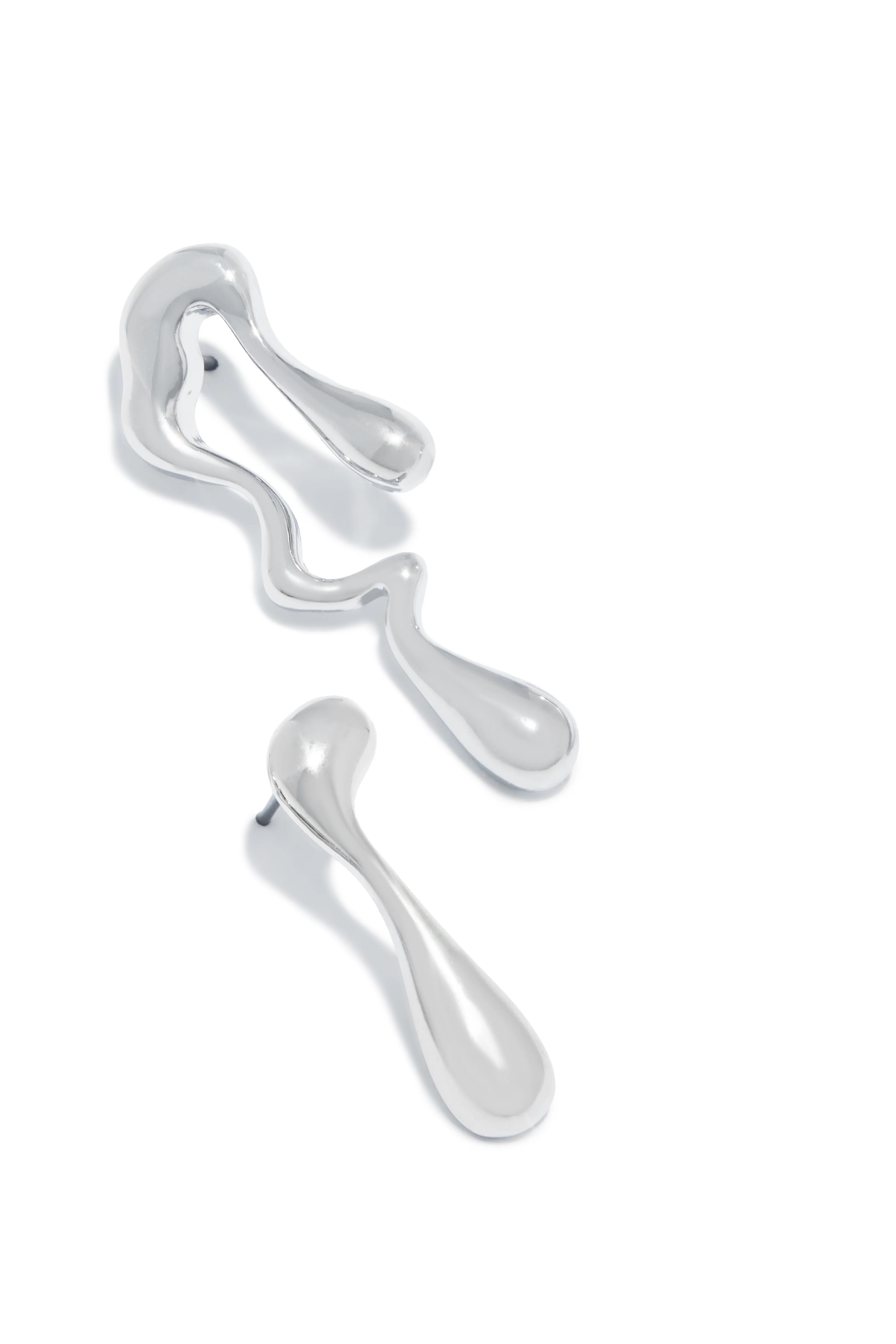 Zeyna Abstract Earring - Silver - Image 3
