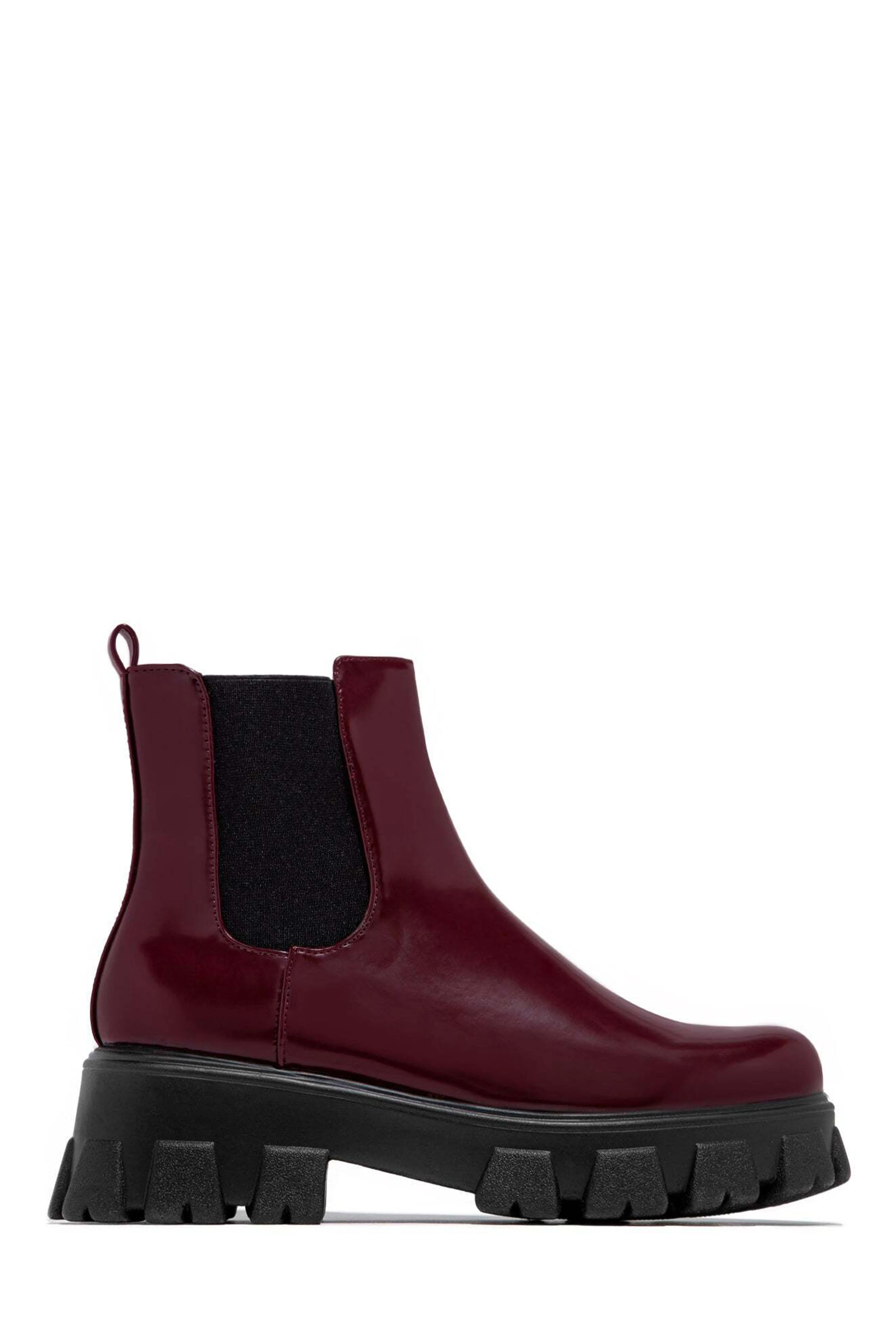 Zuzanna Combat Boots - Burgundy - Image 4